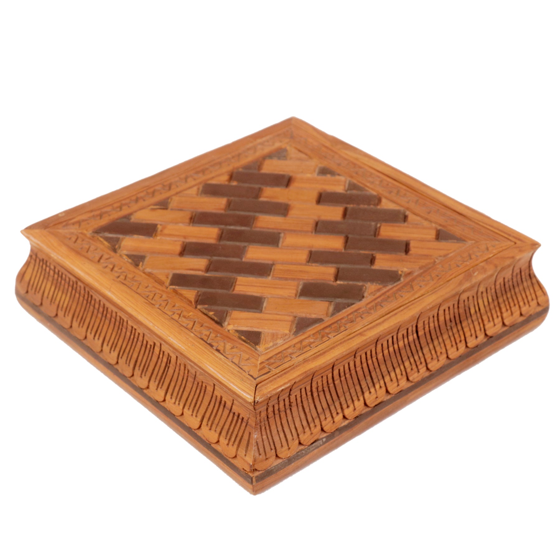 Checkered Tile Box Wooden Box