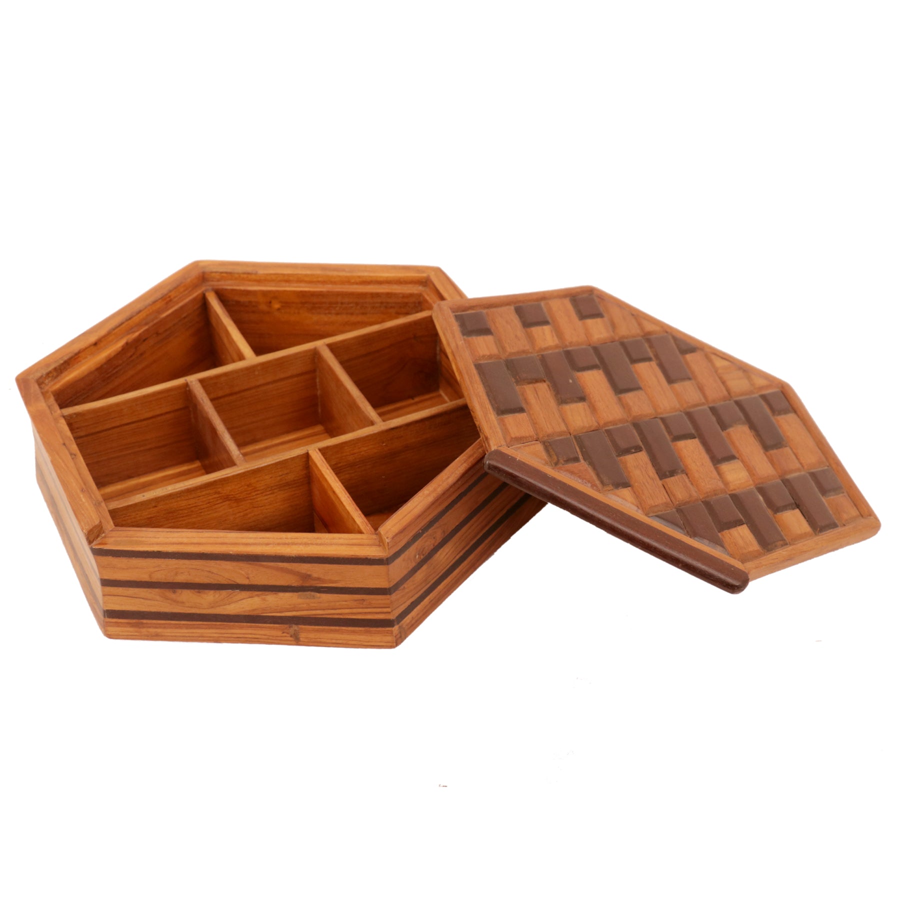 Checkered Branch Box Wooden Box