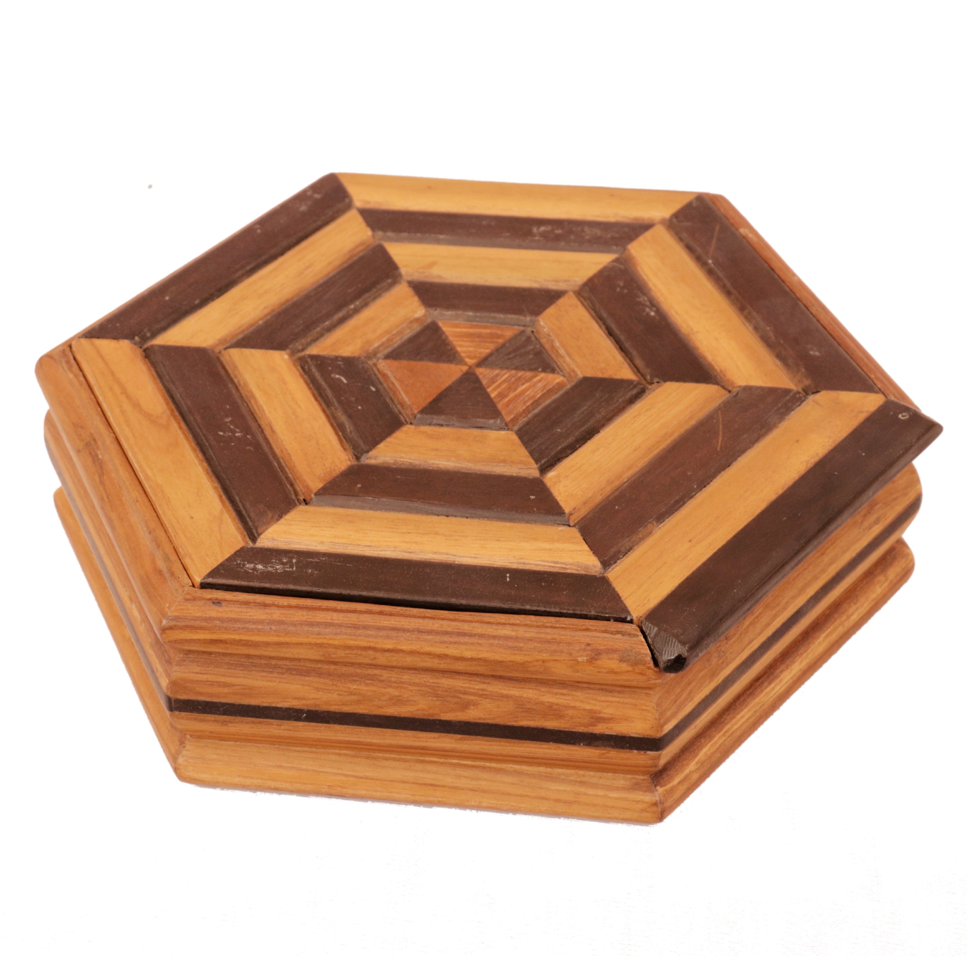 Striped Fan Box Wooden Box