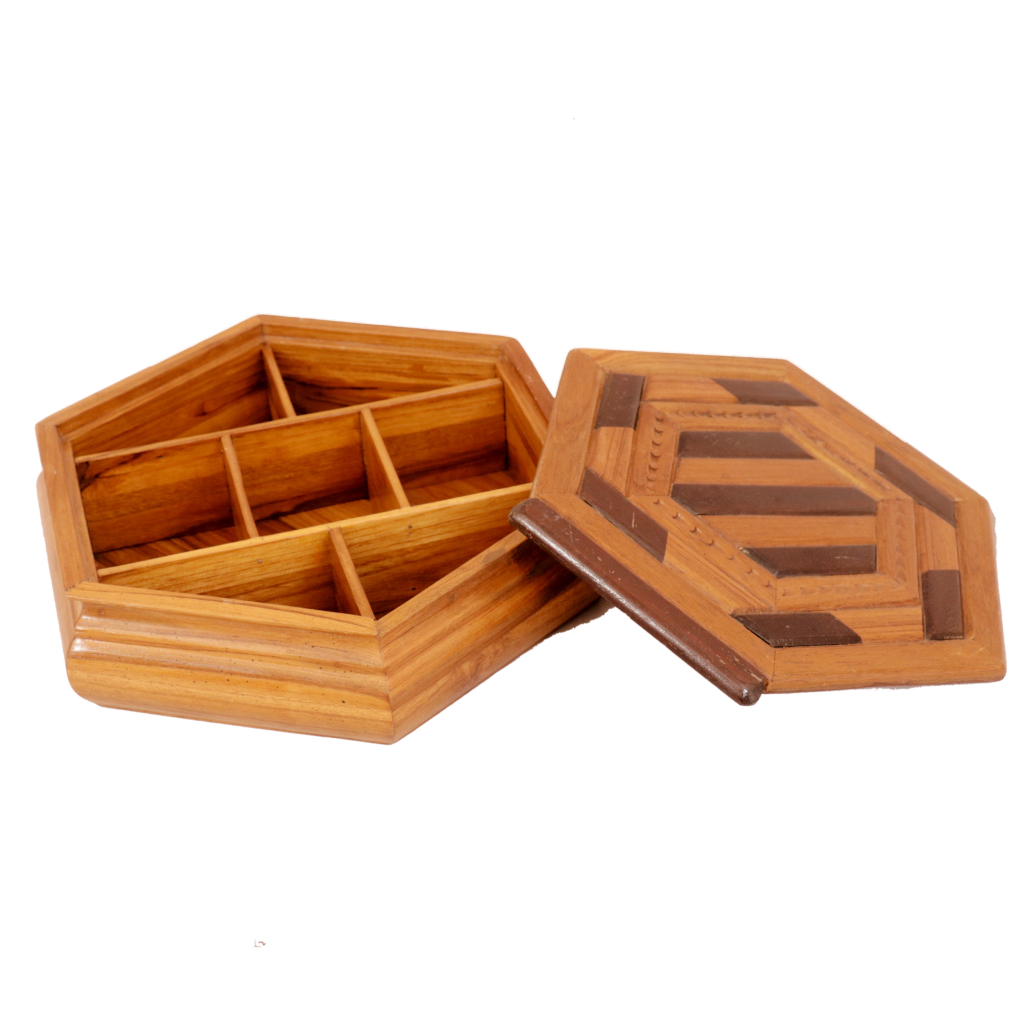 Peekaboo Striped Box Wooden Box