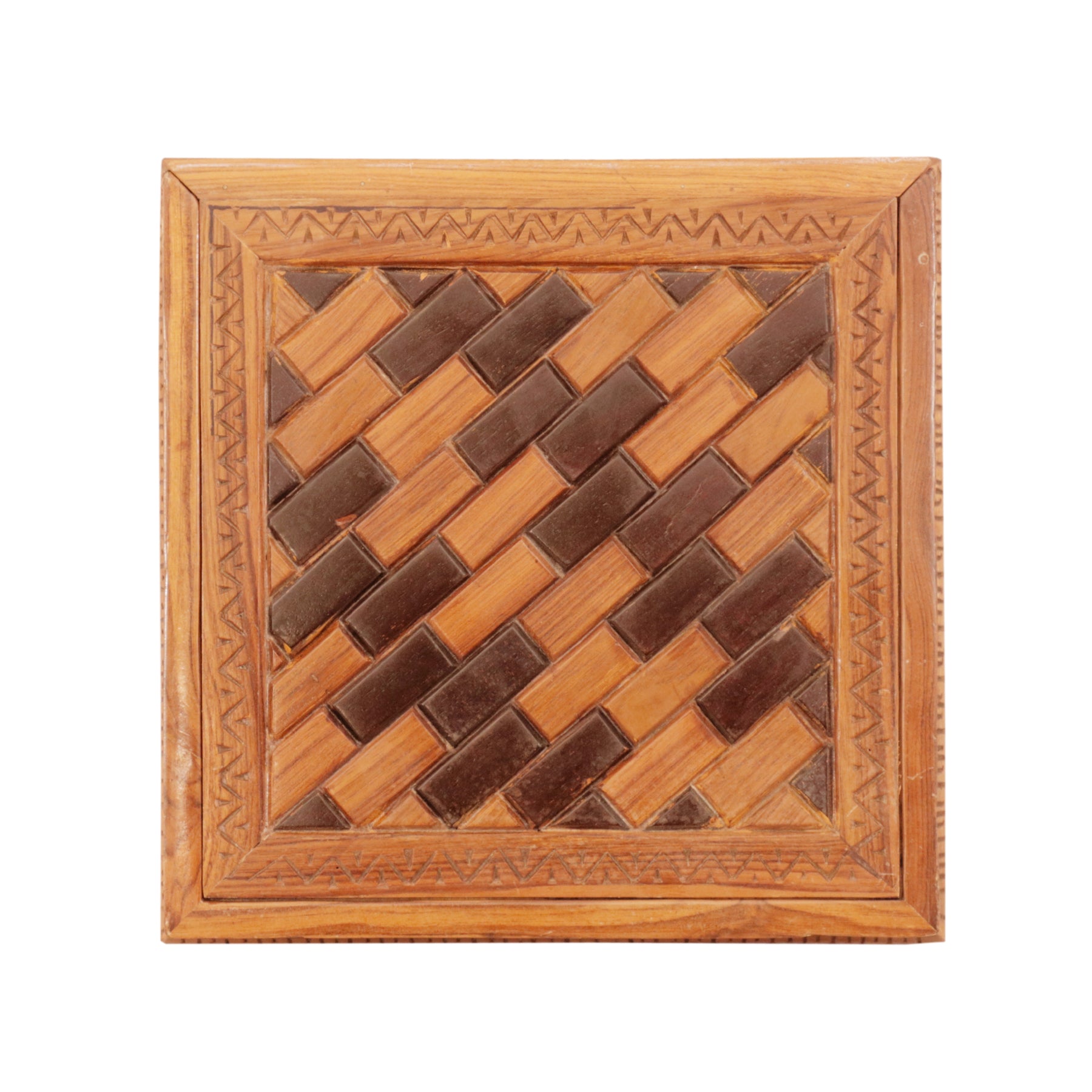 Checkered Tile Box Wooden Box
