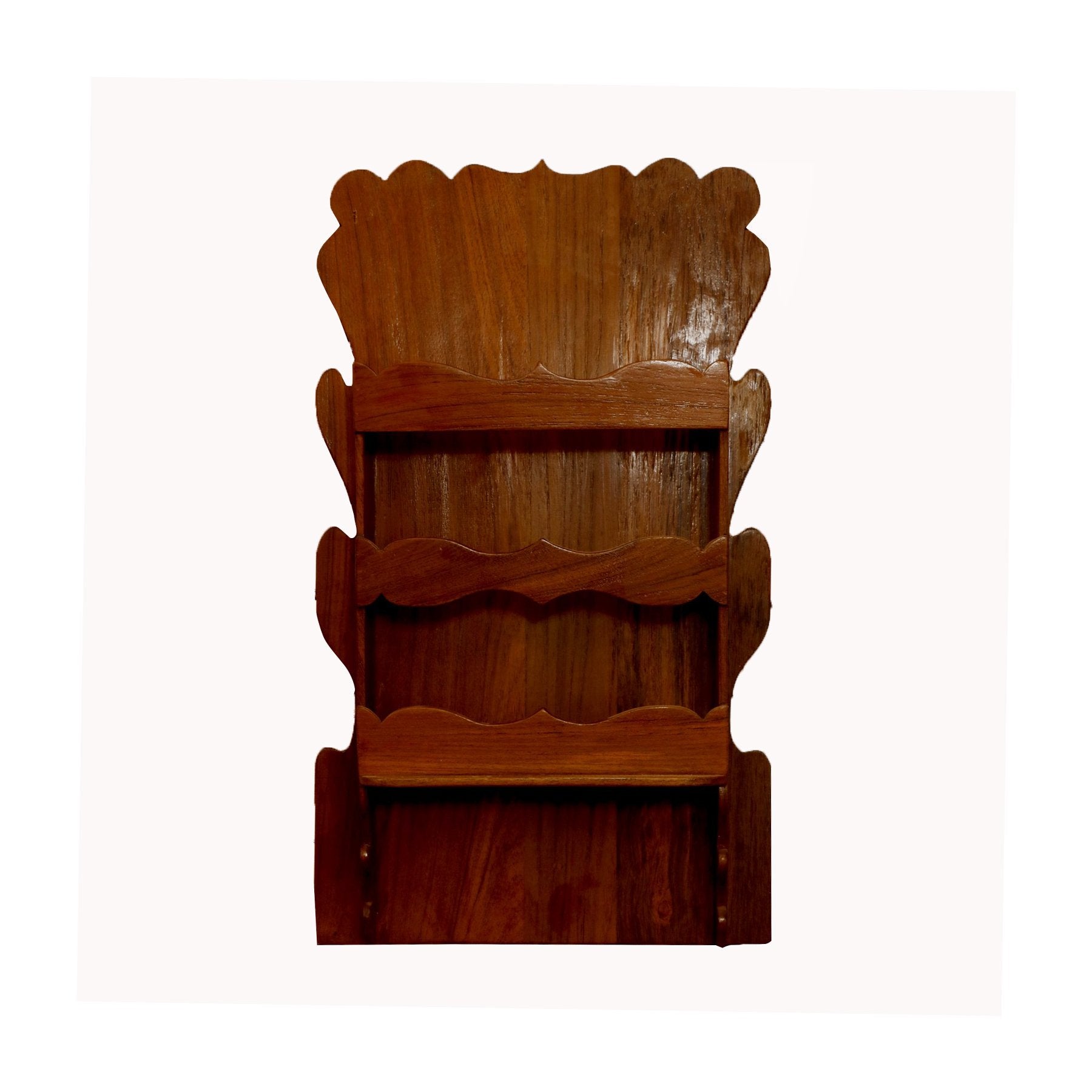 Wooden 3 Shelves Wall Hanging Paper Holder