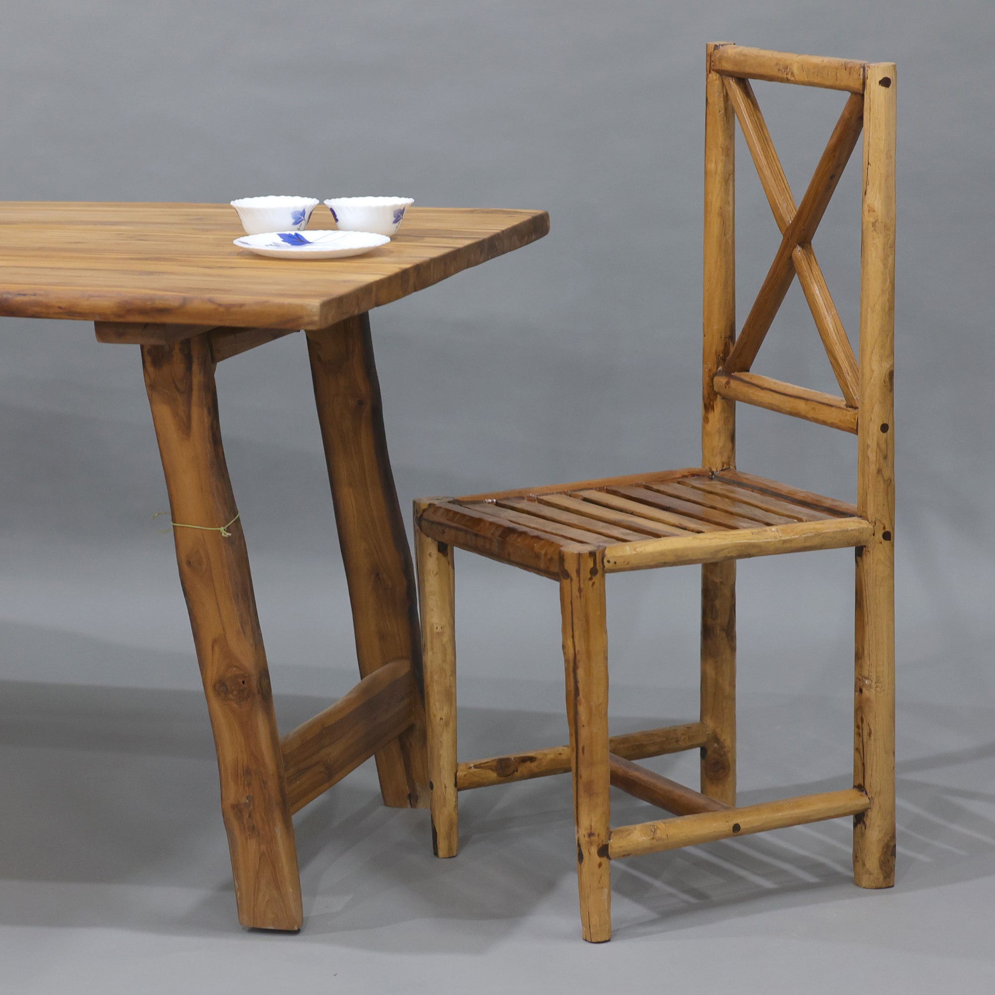 (Set of 2) Solid wood Heritage Finish Dining Chair Dining Chair