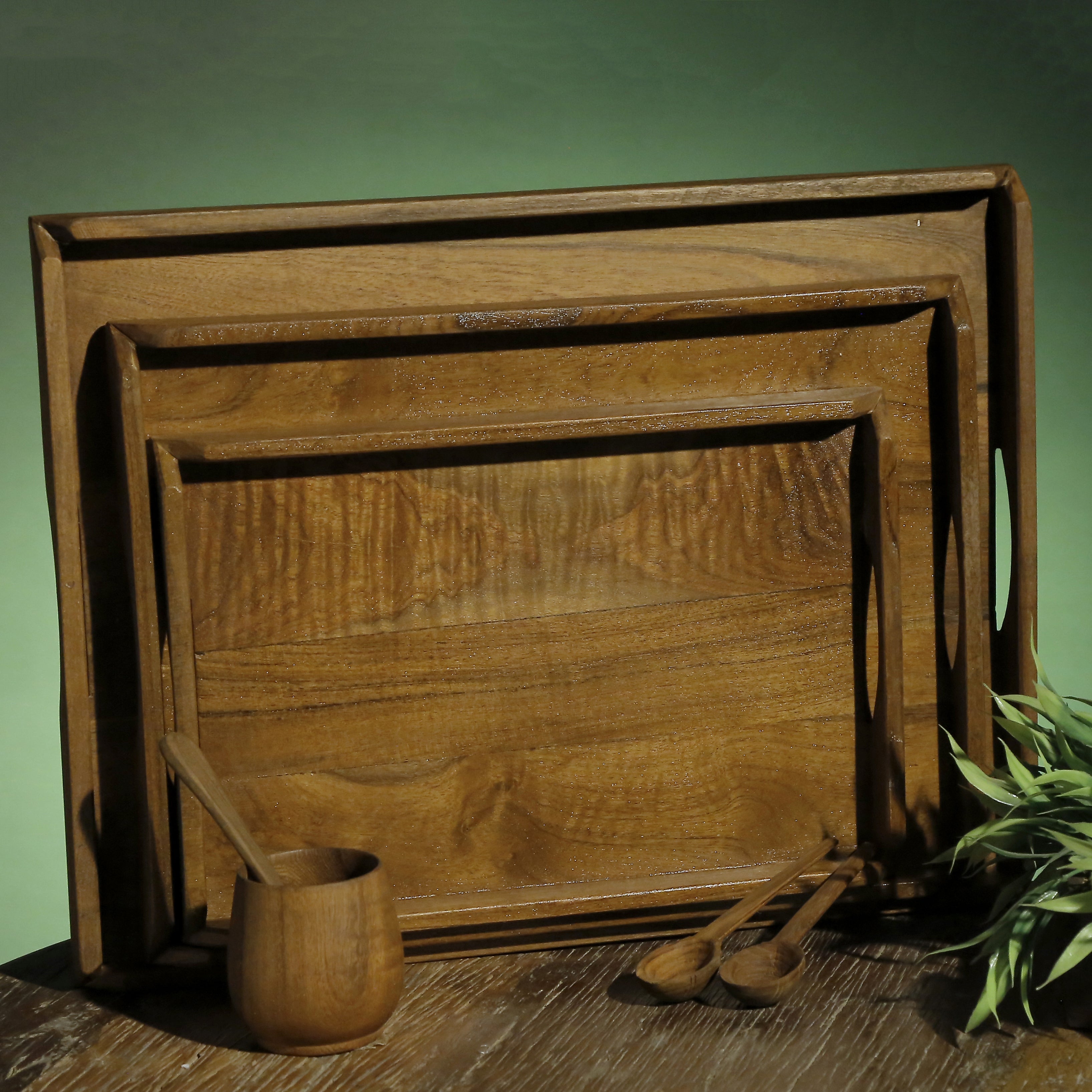 Solid Wood Tray Set Tray