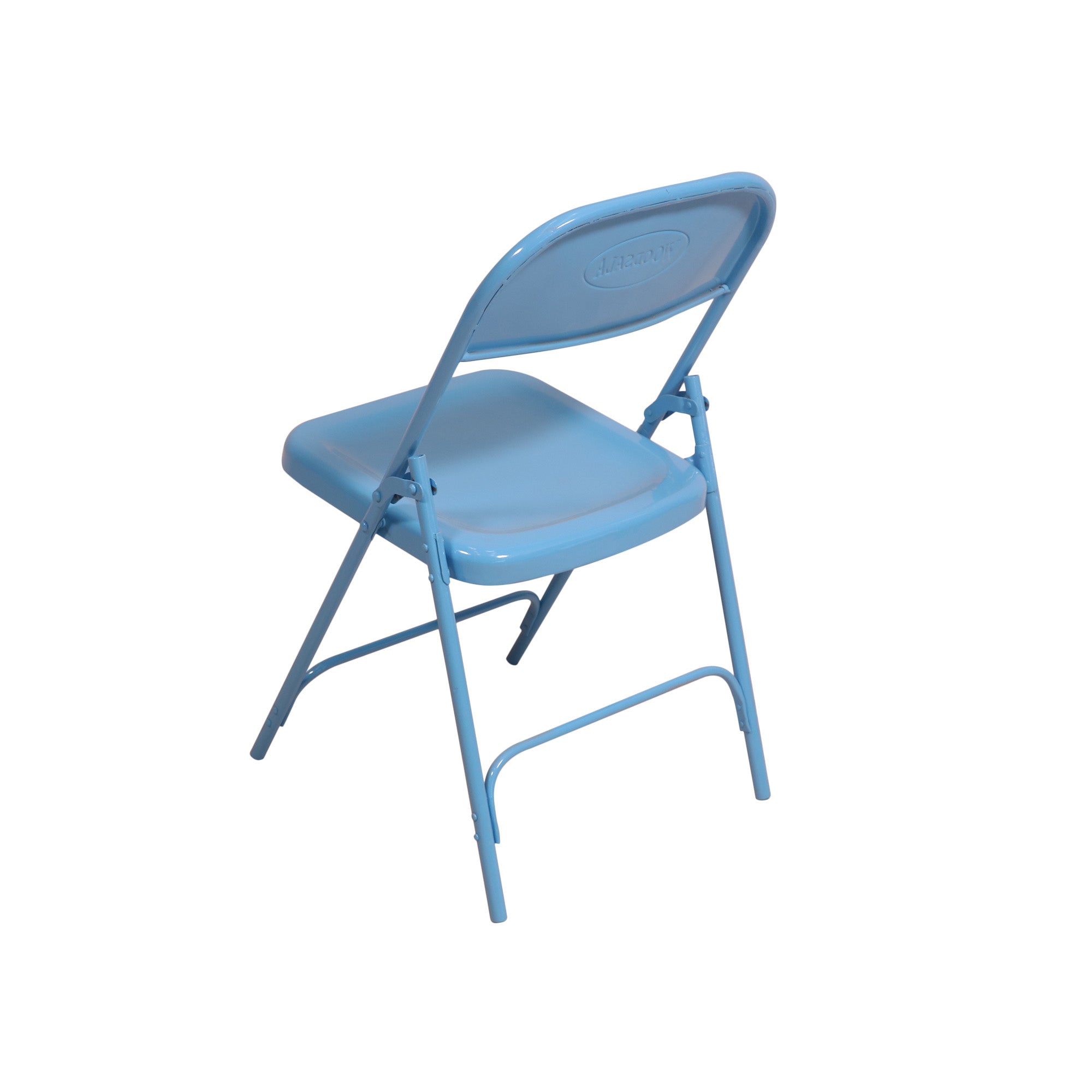 Metallic Durable Blue folding chair Folding Chair