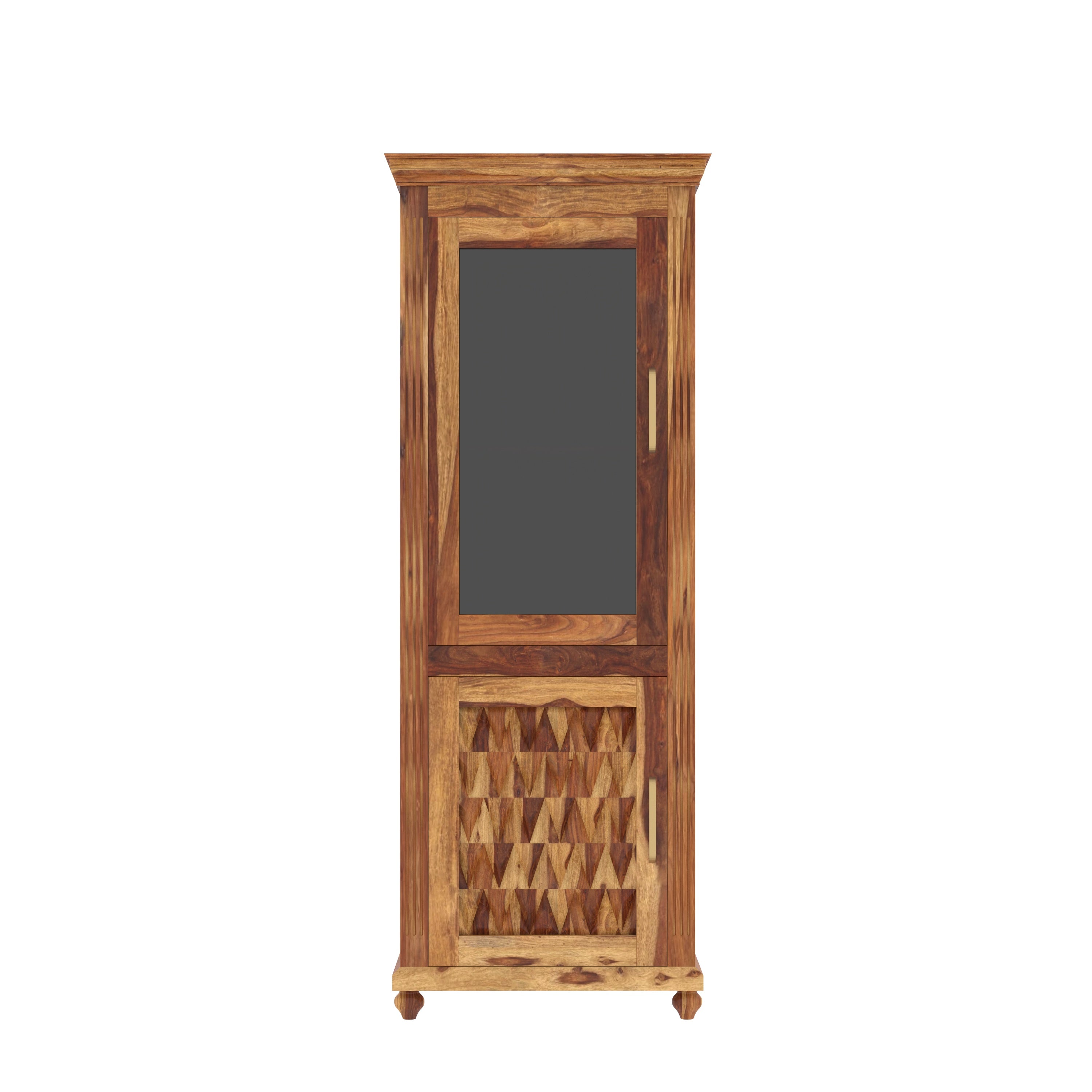 Elegant Classic Sheesham Finished Wooden Handmade Storage Cabinet Cupboard