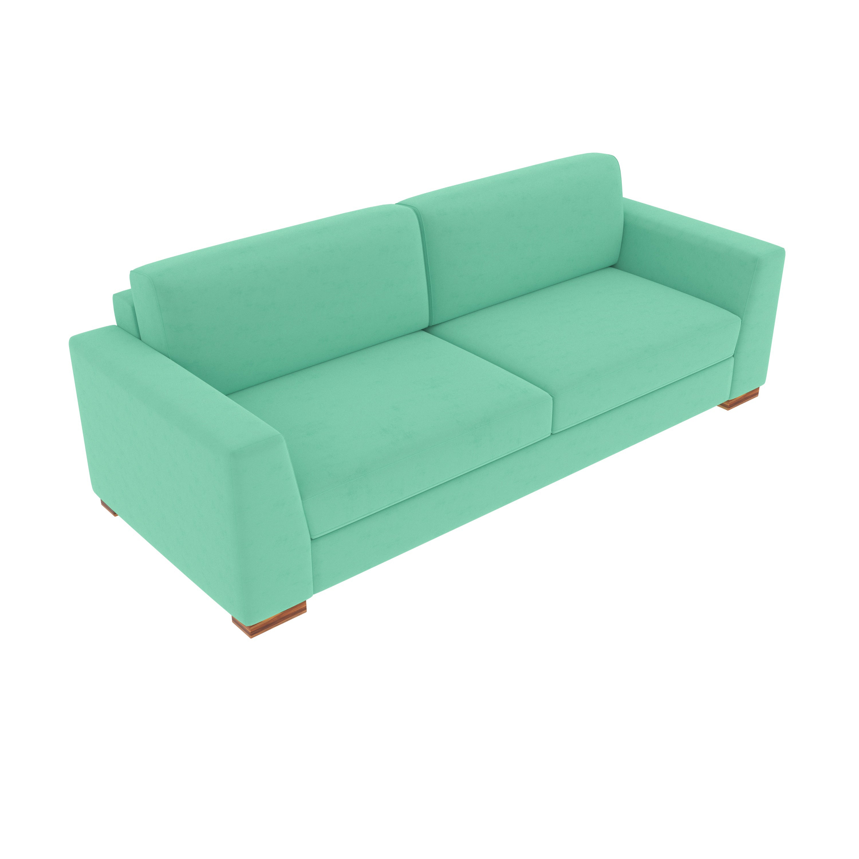 Emeriad Green Pastel Coloured Comfort 2+1 Seater Sofa + Center Table for Home Sofa