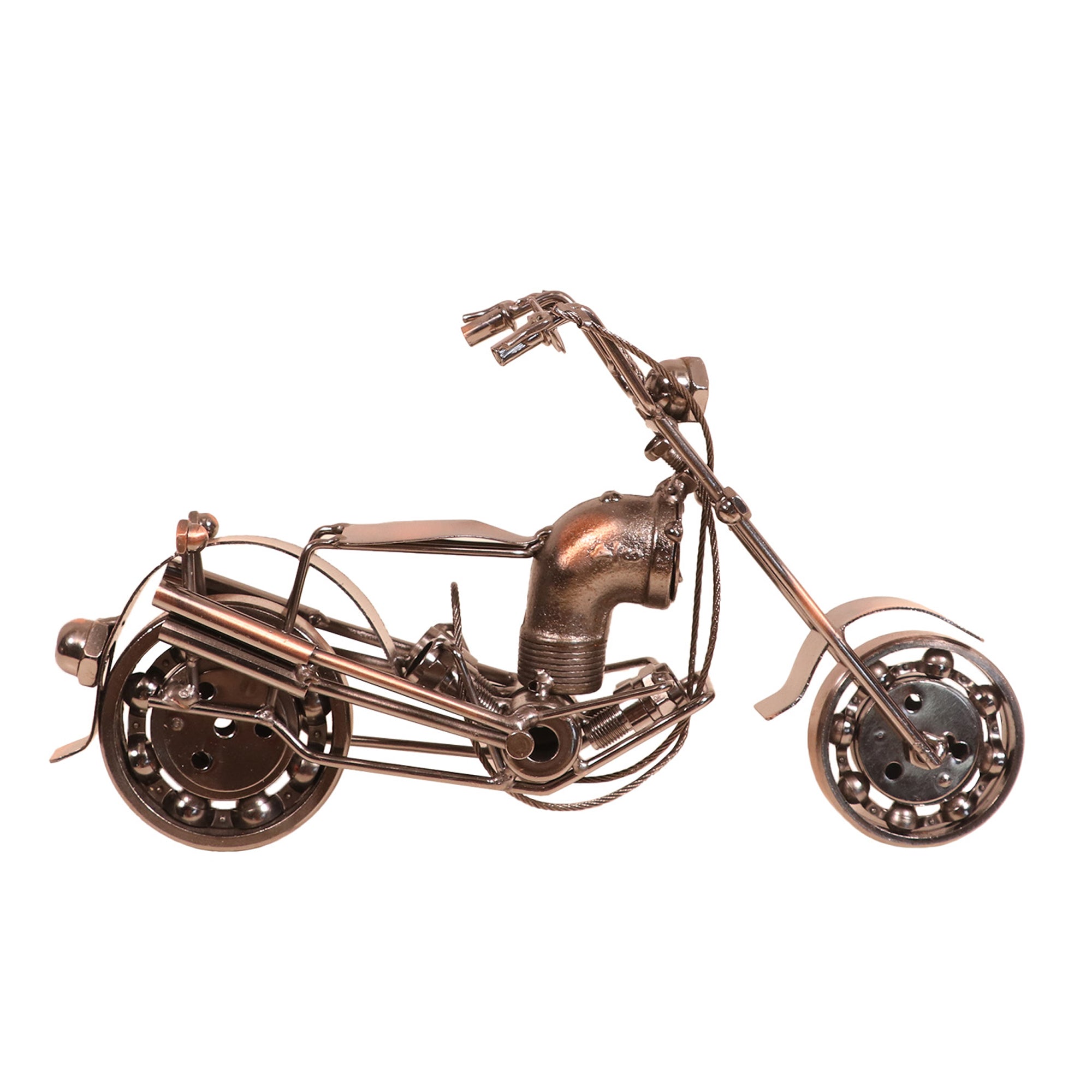 Metallic decorative bike Miniature Vehicle figurine