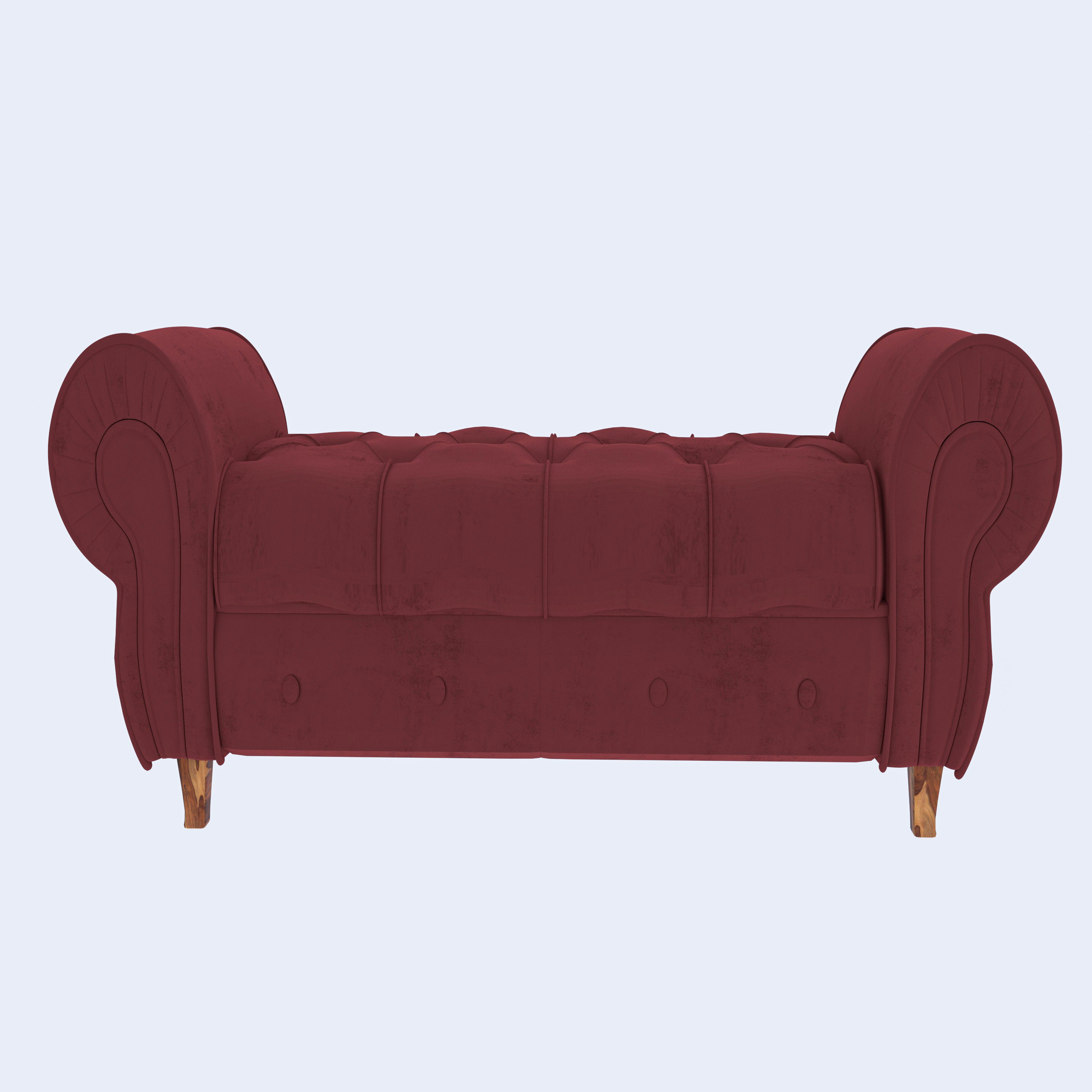 Royal Replica Red Wooden Vintage Sofa Couch Sofa