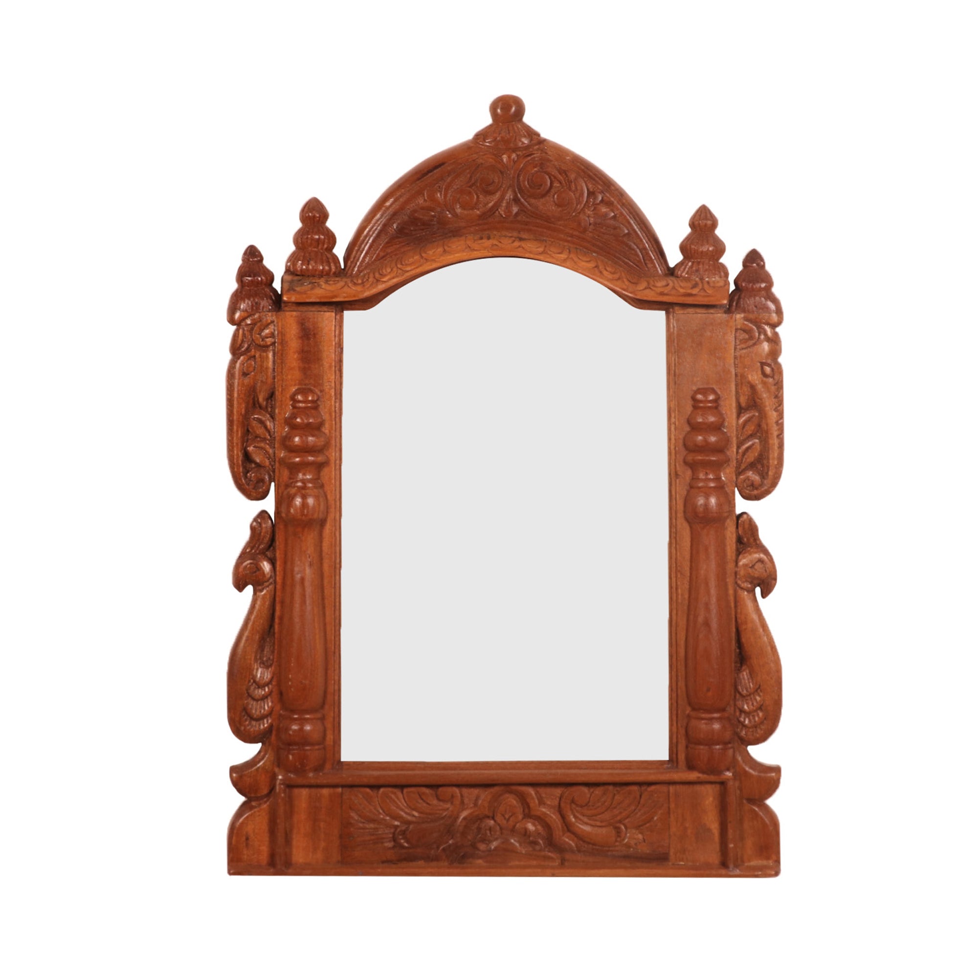 Gajraj carved Teak Mirror Frame Mirror