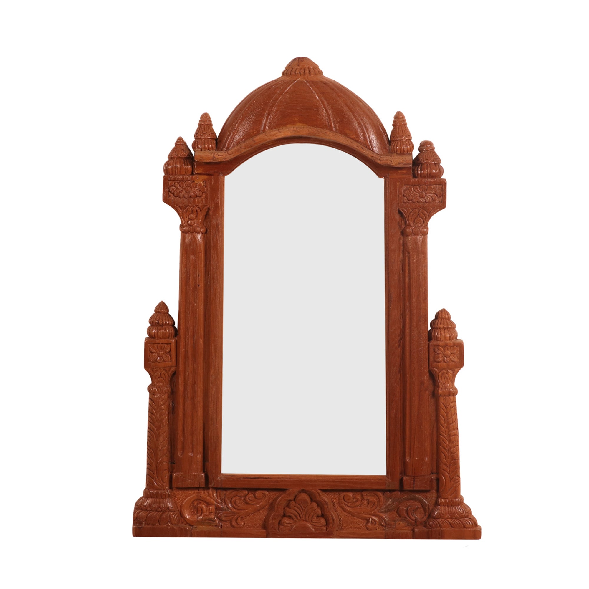 Traditional Mandir Long Style Mirror Frame Mirror