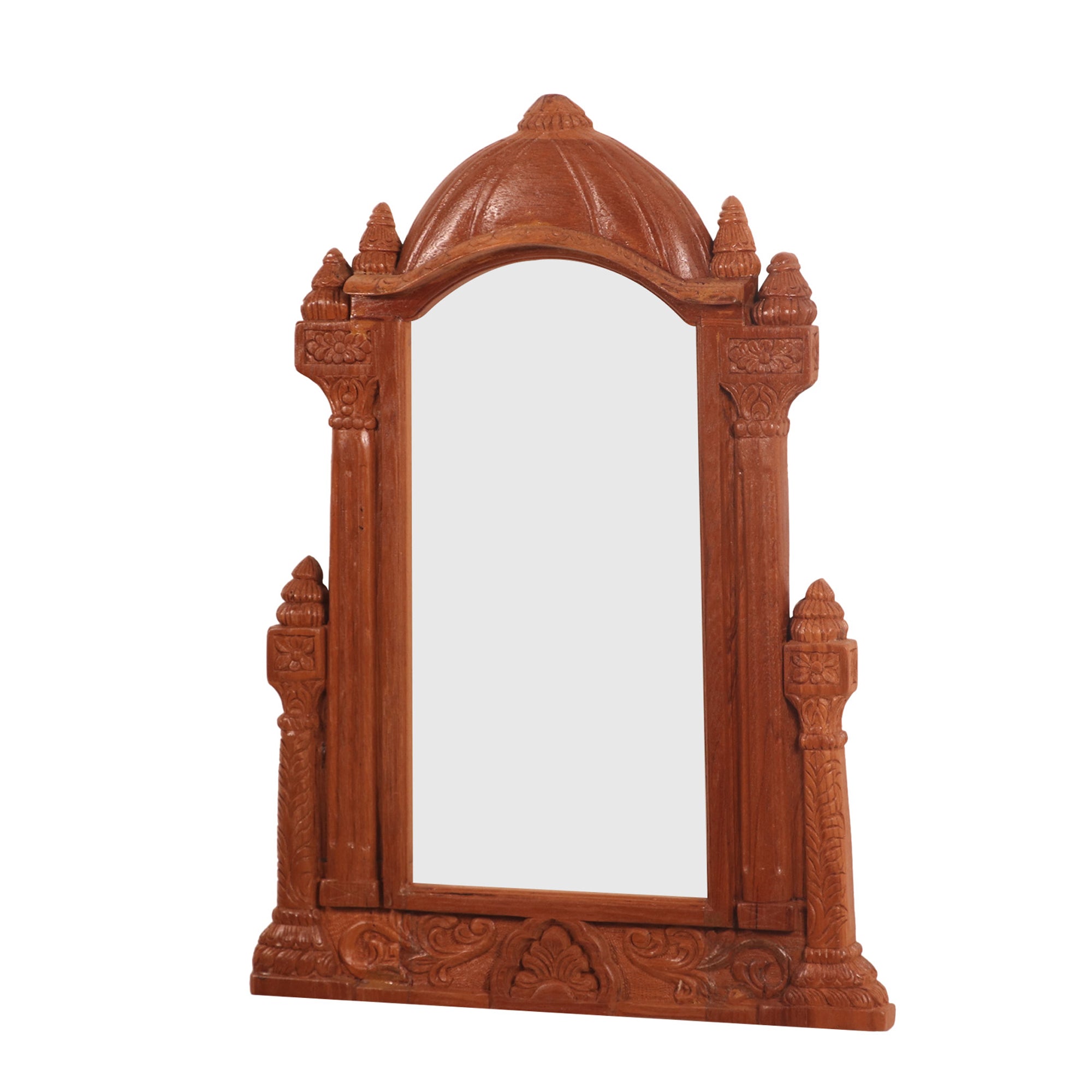 Traditional Mandir Long Style Mirror Frame Mirror