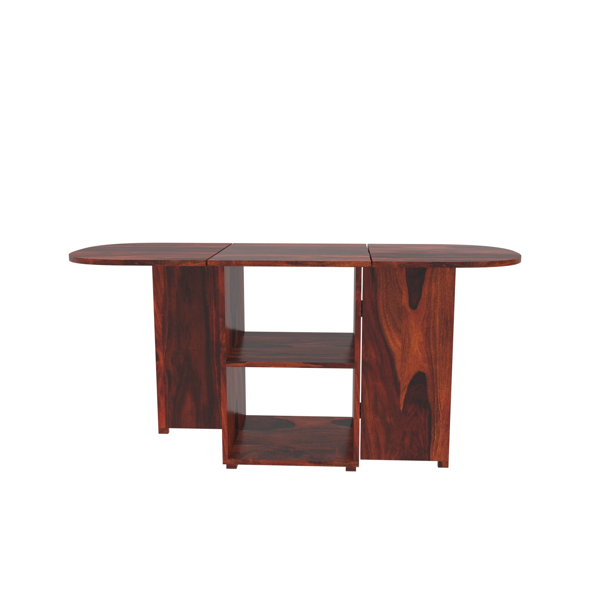 Lexus Modern Dark Finished Handmade Wooden Dining Set Dining Set