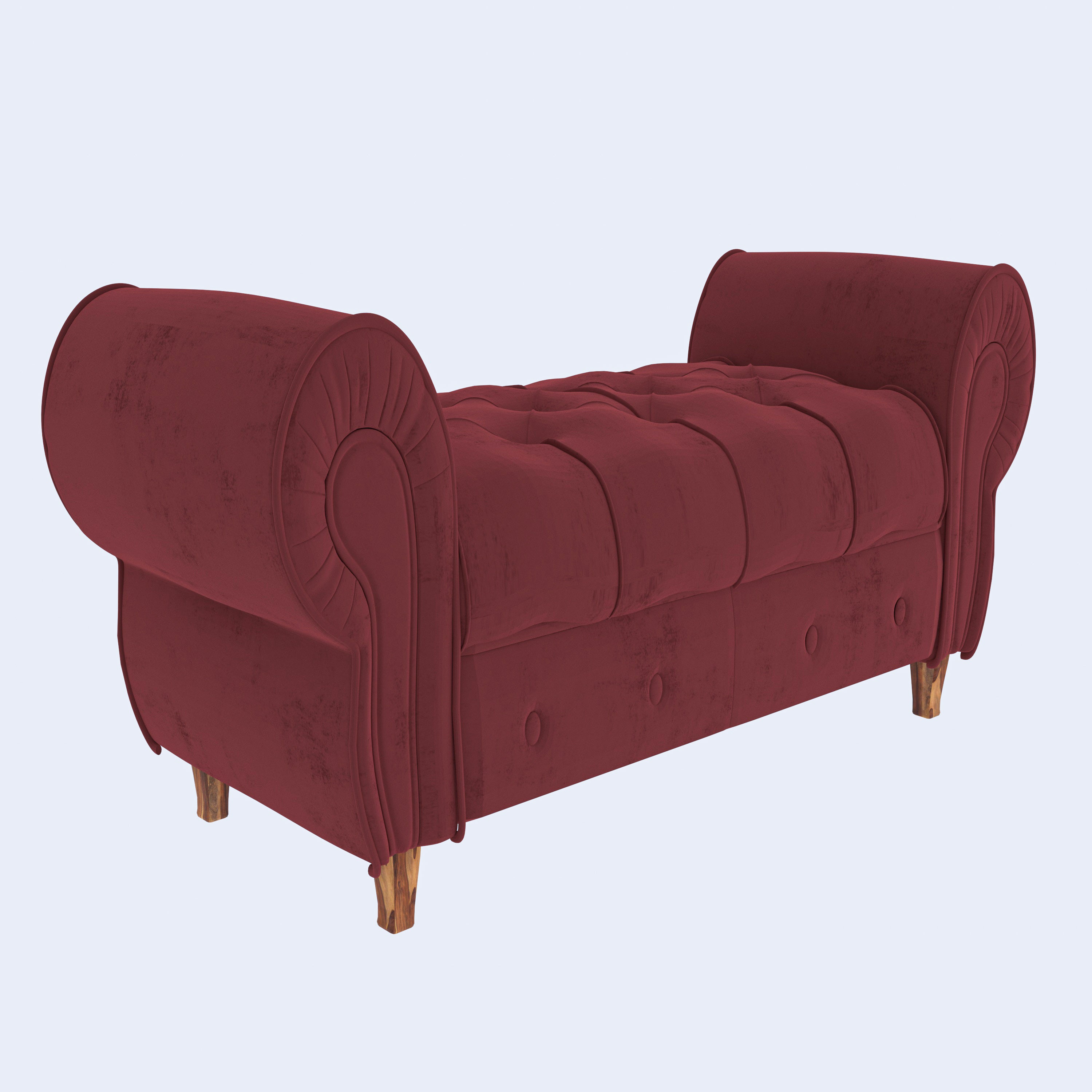 Royal Replica Red Wooden Vintage Sofa Couch Sofa