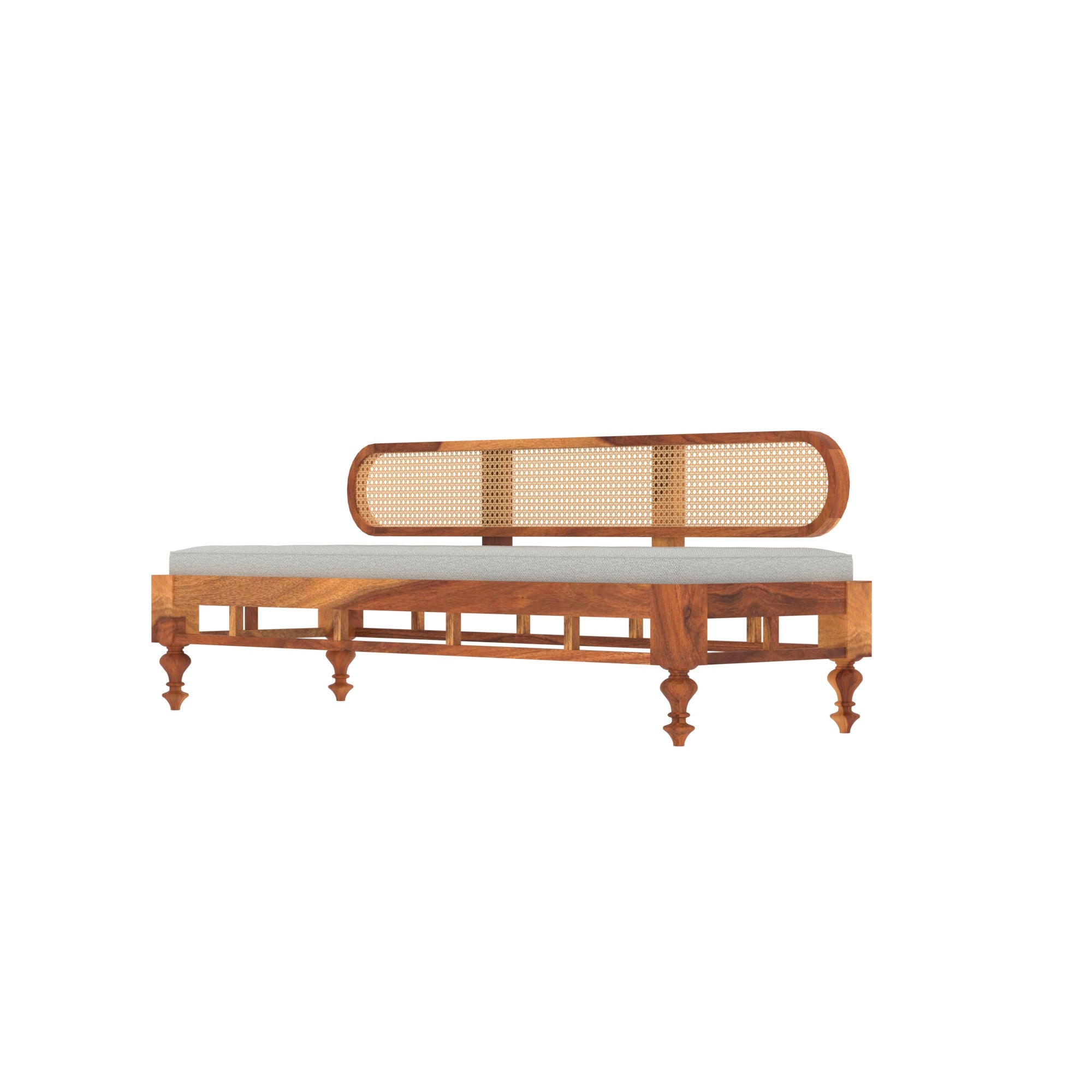 Simple Decent Cane Style Handmade Wooden Sofa Set Sofa