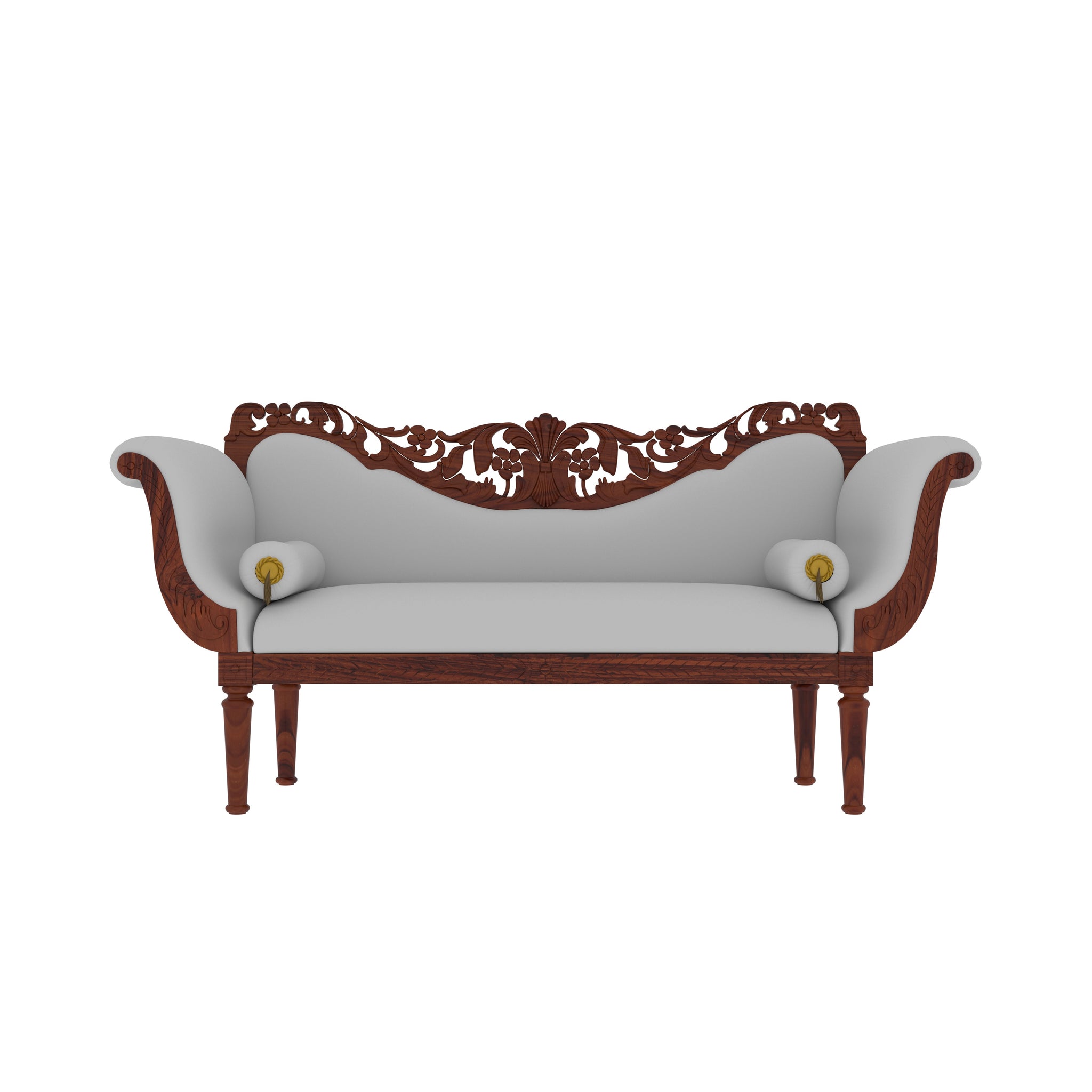 Antique Living Room Sofa with Craving Design