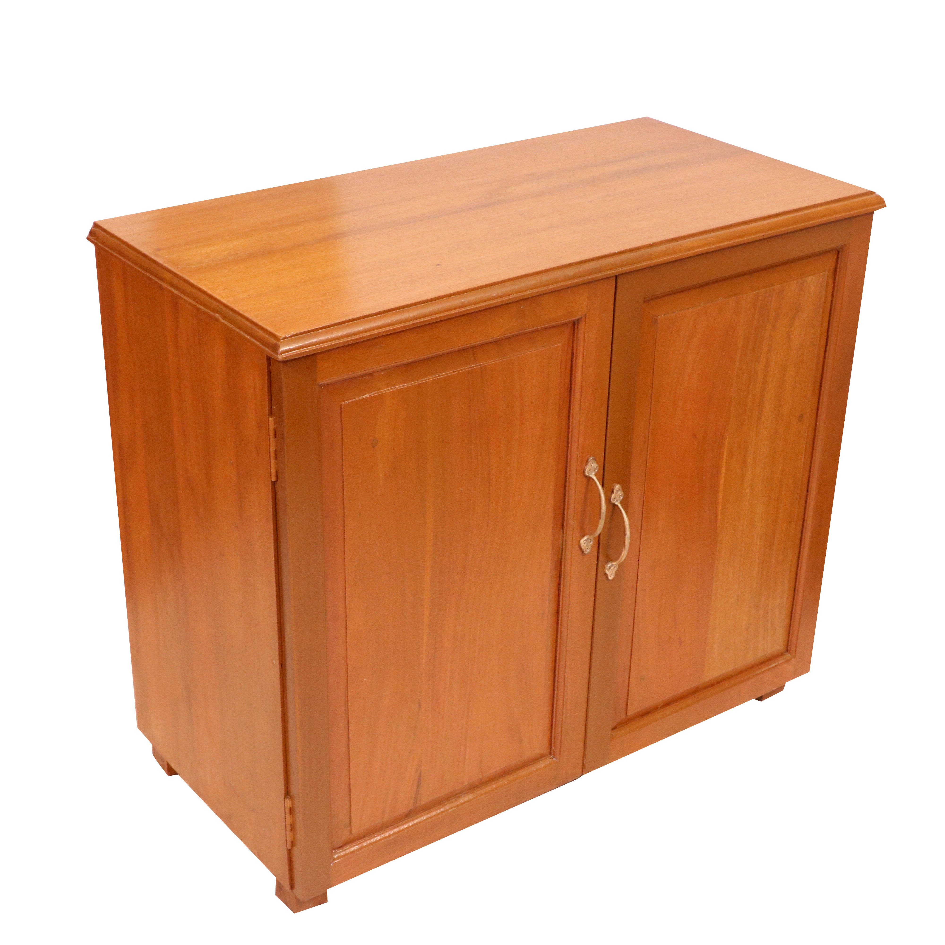 Eastern Light Finish Handmade Indian Wooden Multi-Storage Cabinet for Home Cupboard