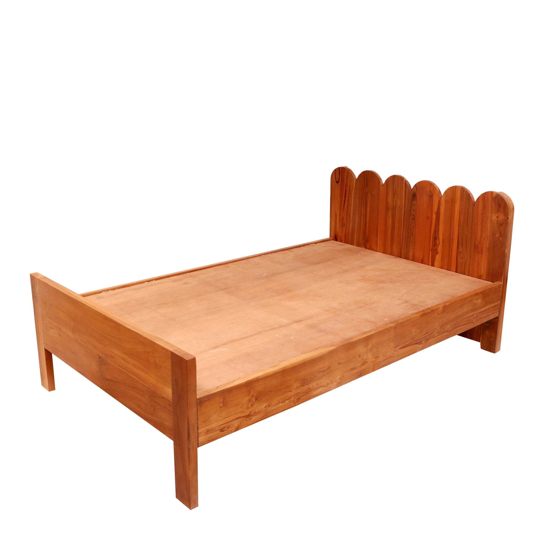 Retro Classic Natural Handmade Elegant Wooden Bed for Home