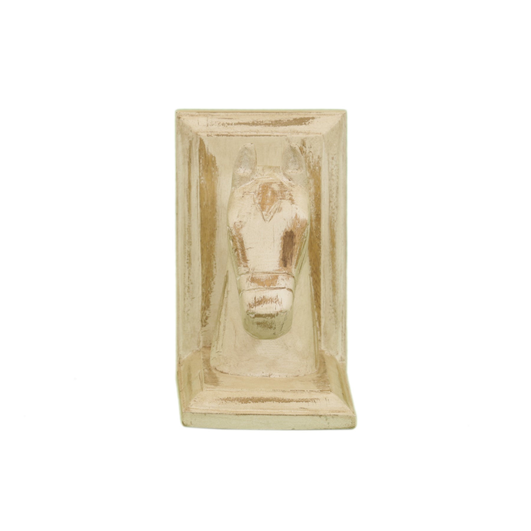 White Horse Head Bookends Animal Figurine