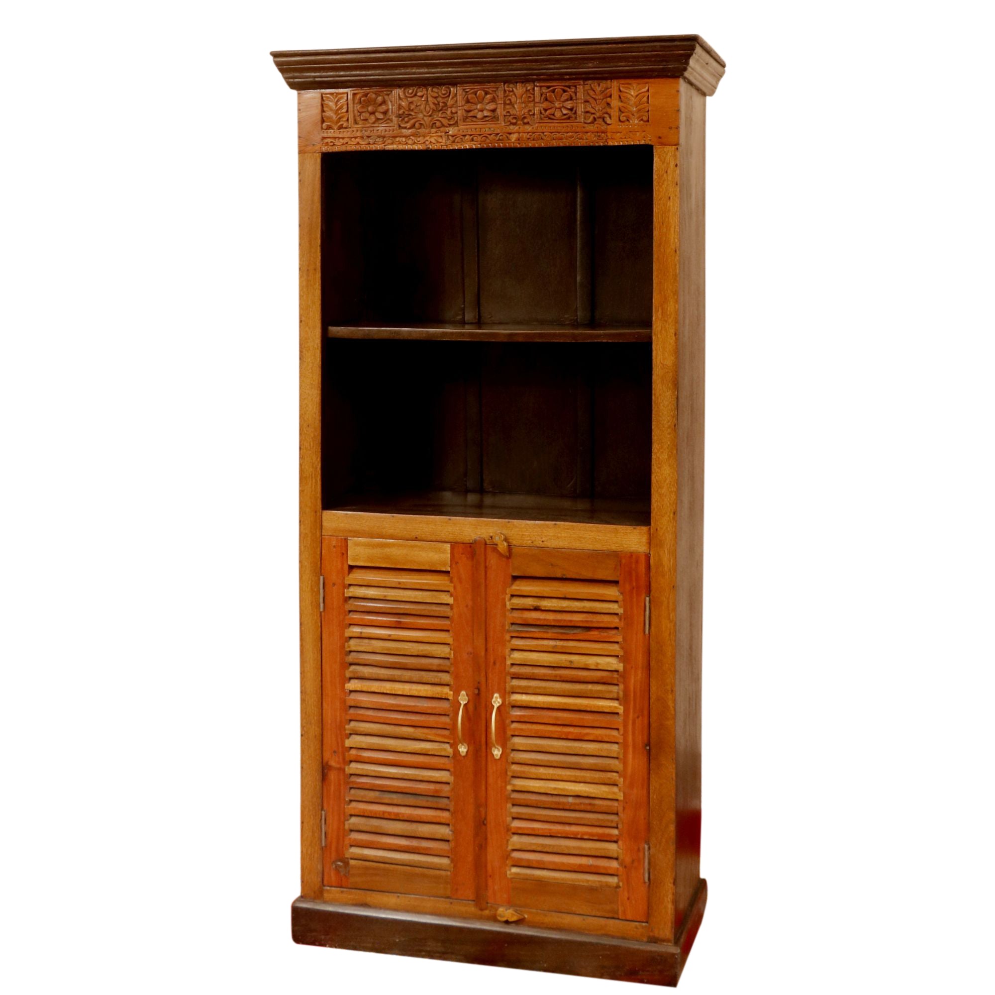 Shutter Solid Wood Display Cabinet Showcase