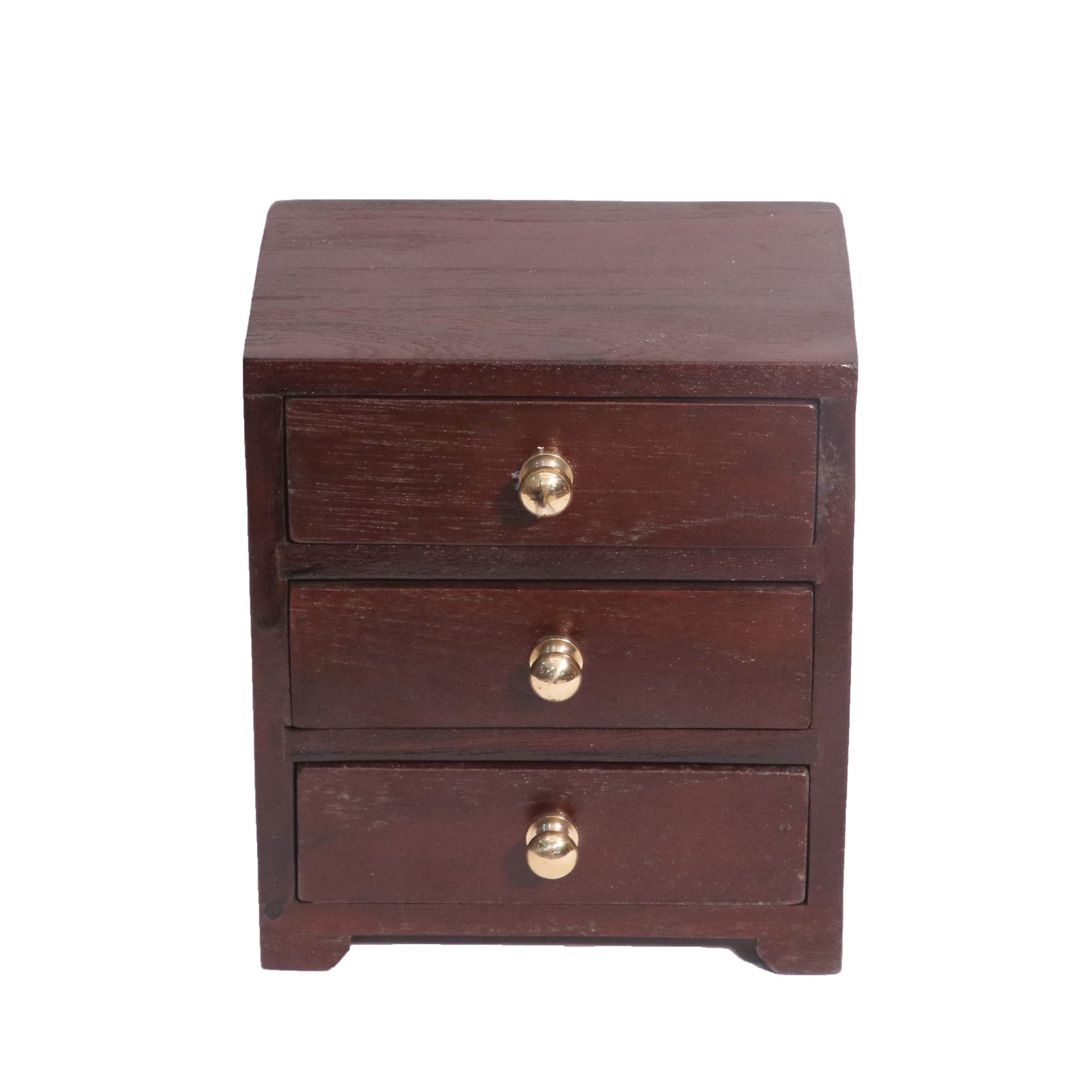 3 Drawer Brass fitted knob desk organiser Desk Organizer
