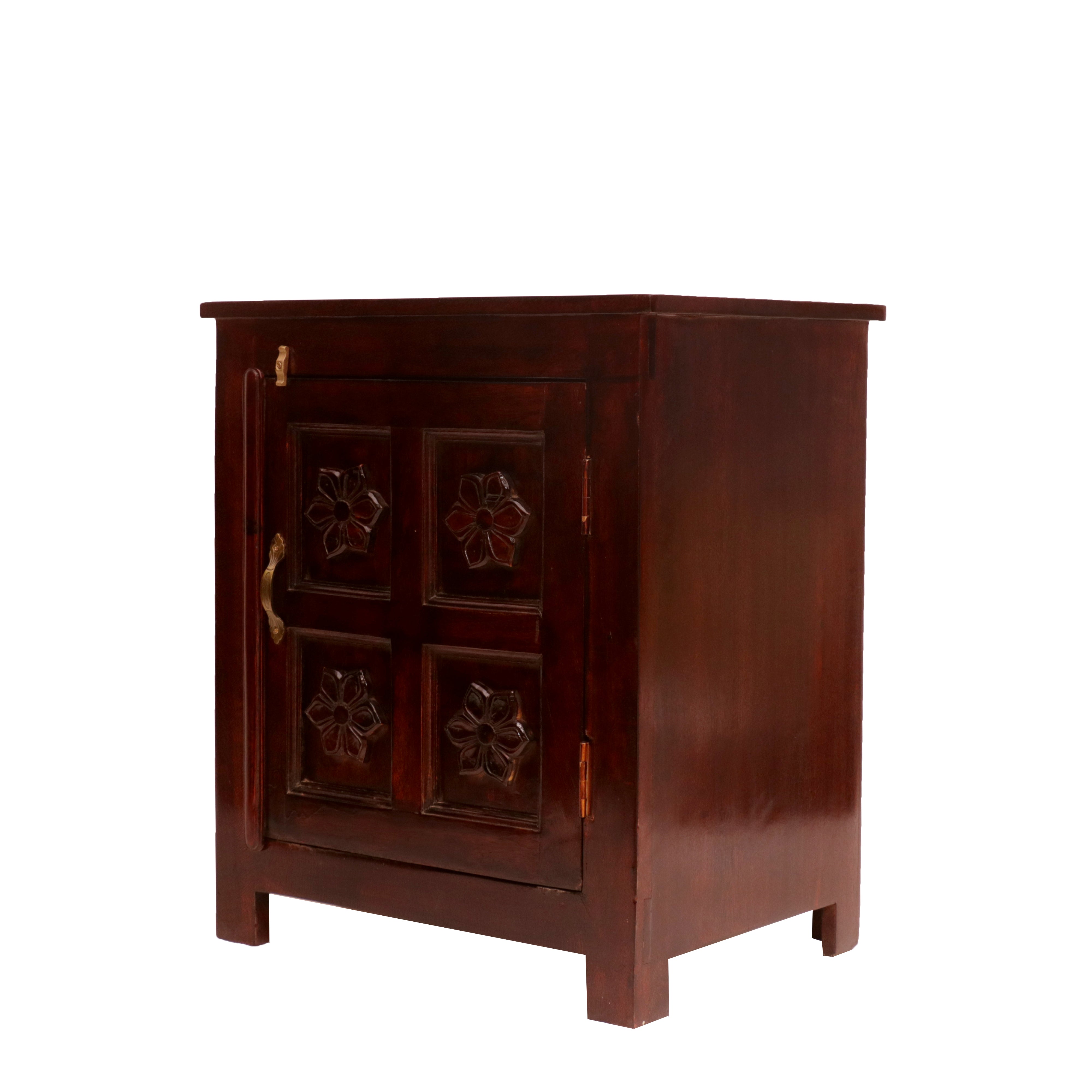 Classic Traditional Flower One Folding Self Bedside Bedside