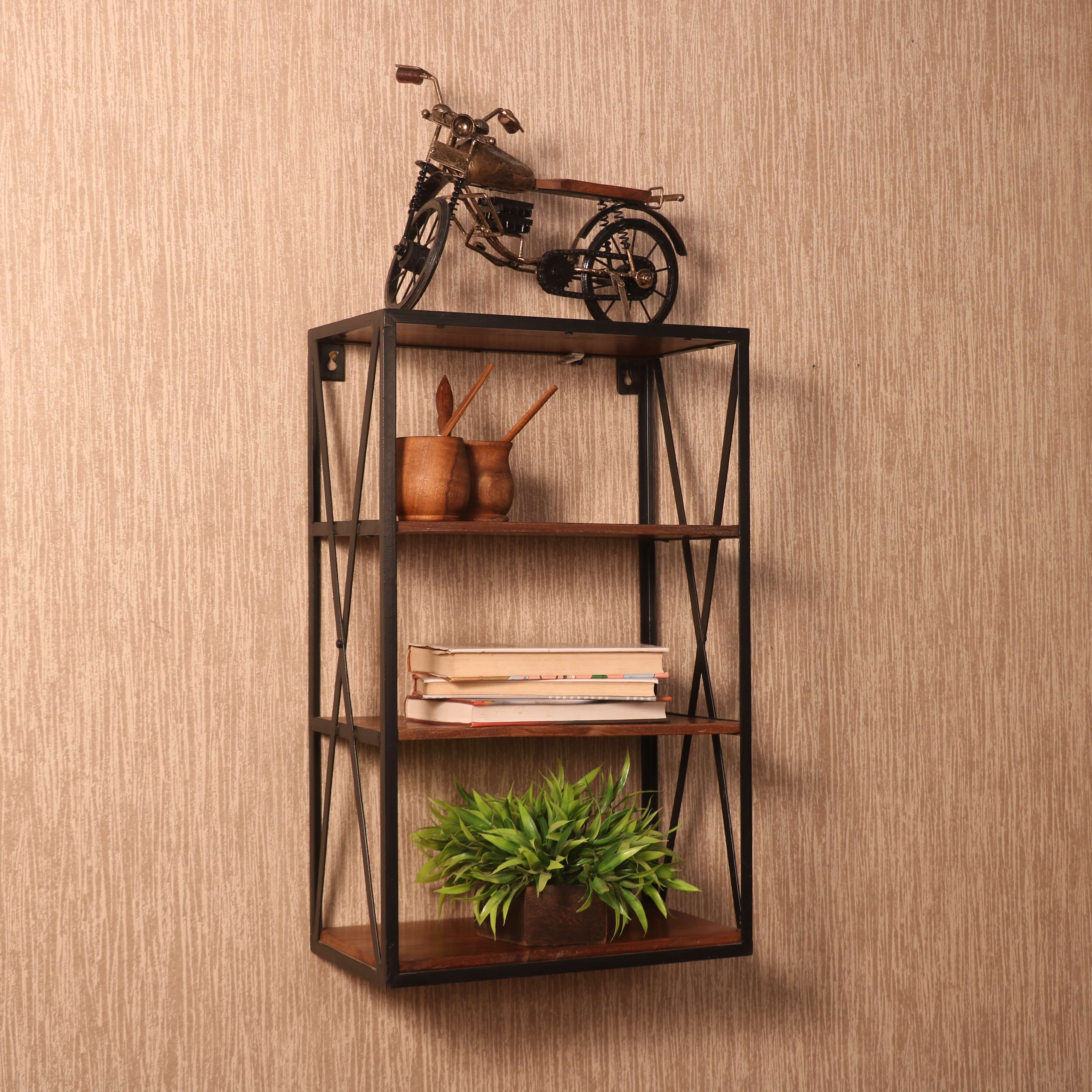 Sturdy Criss Cross Shelf Rack