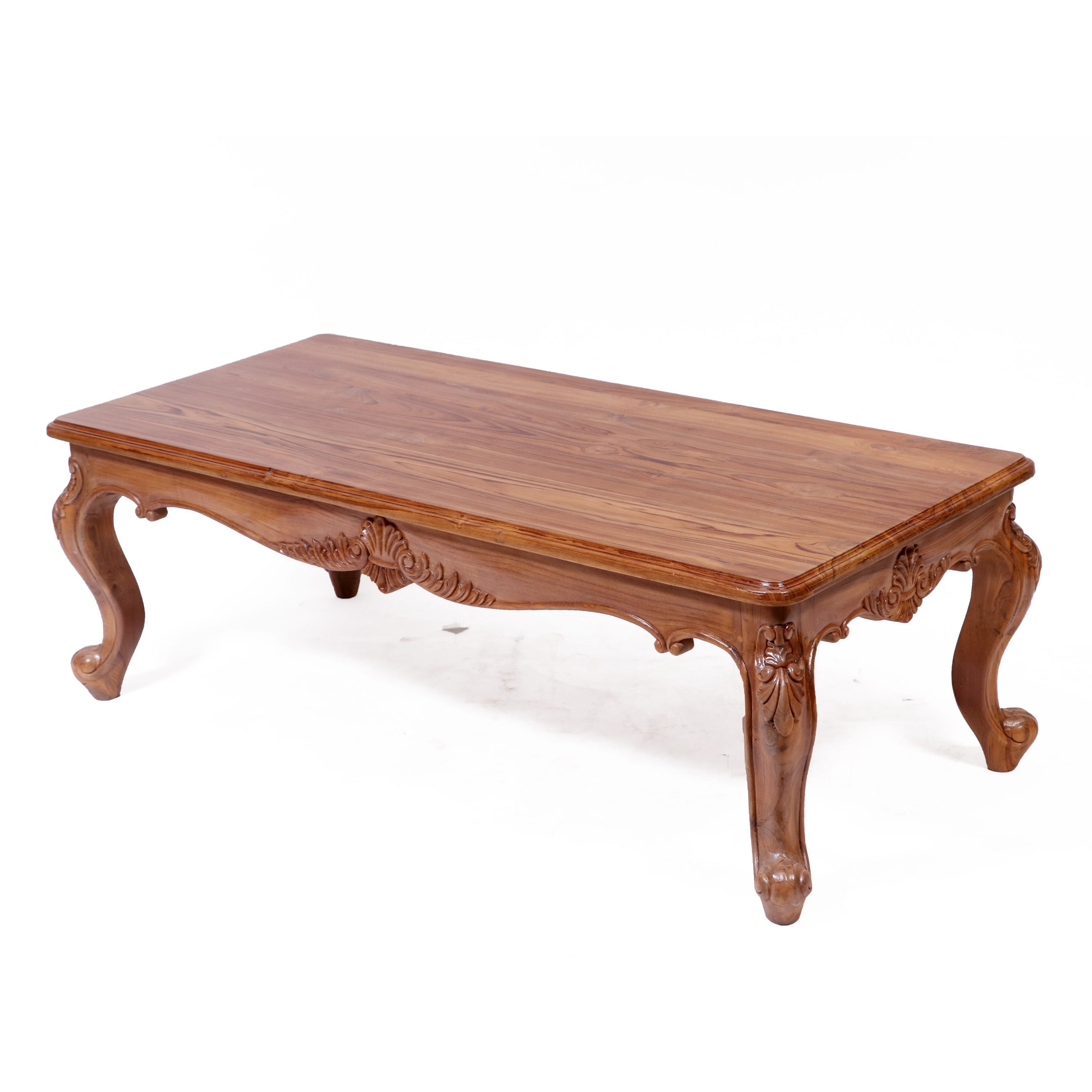 Intricate carved french royal teak center table Coffee Table