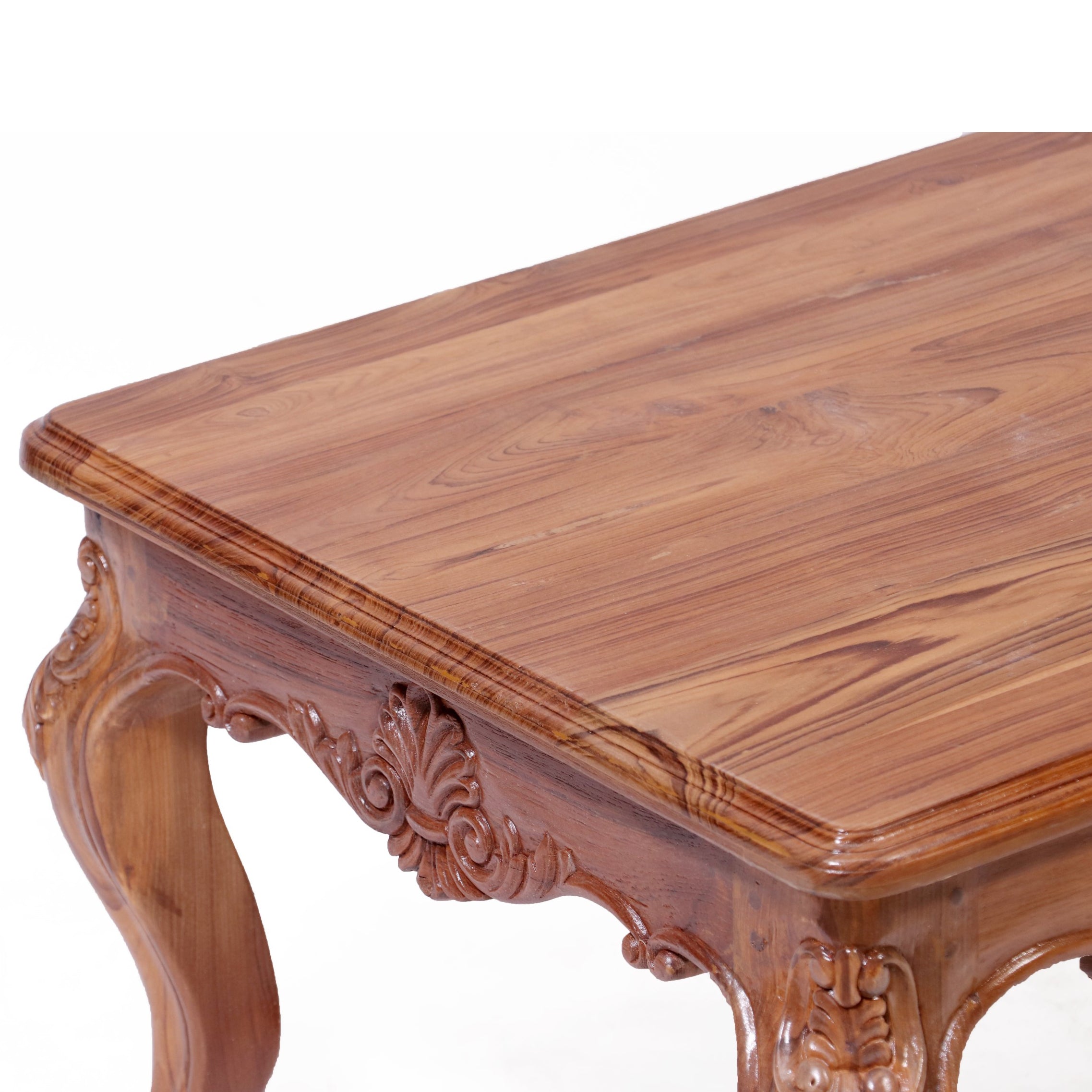 Intricate carved french royal teak center table Coffee Table