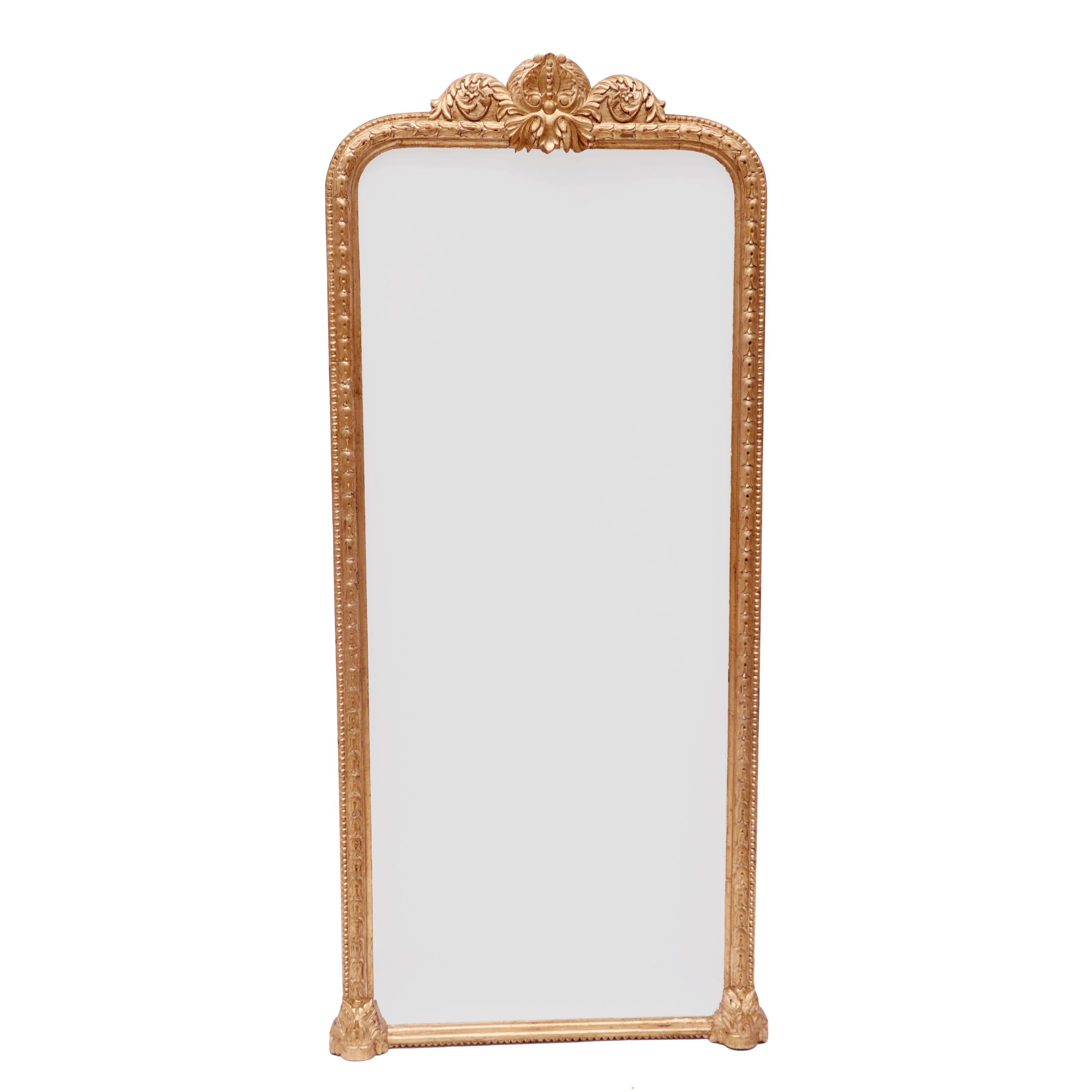 Golden French Royal Long Mirror Mirror
