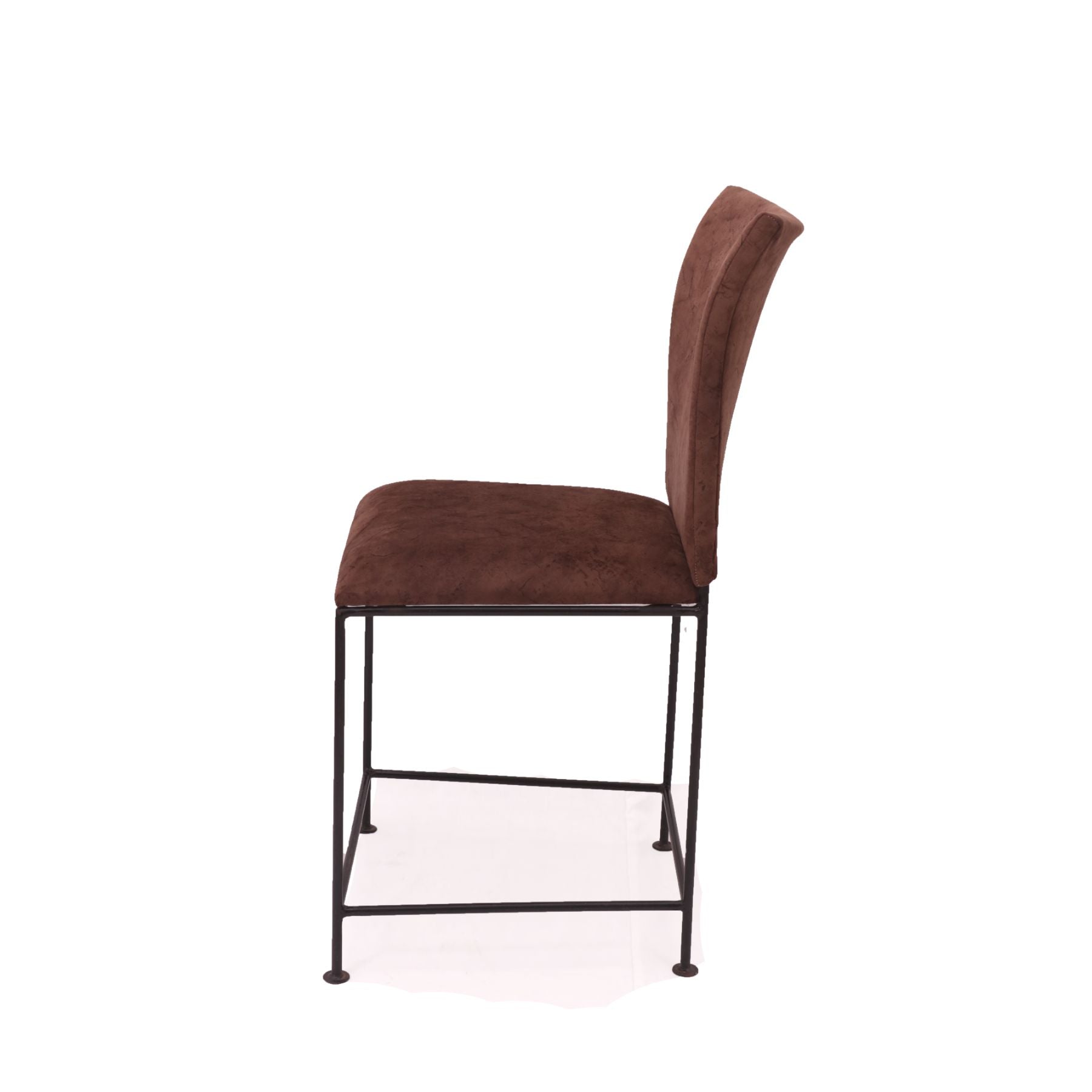 (Set of 2) Handsome Brown Upholstered Chair Dining Chair