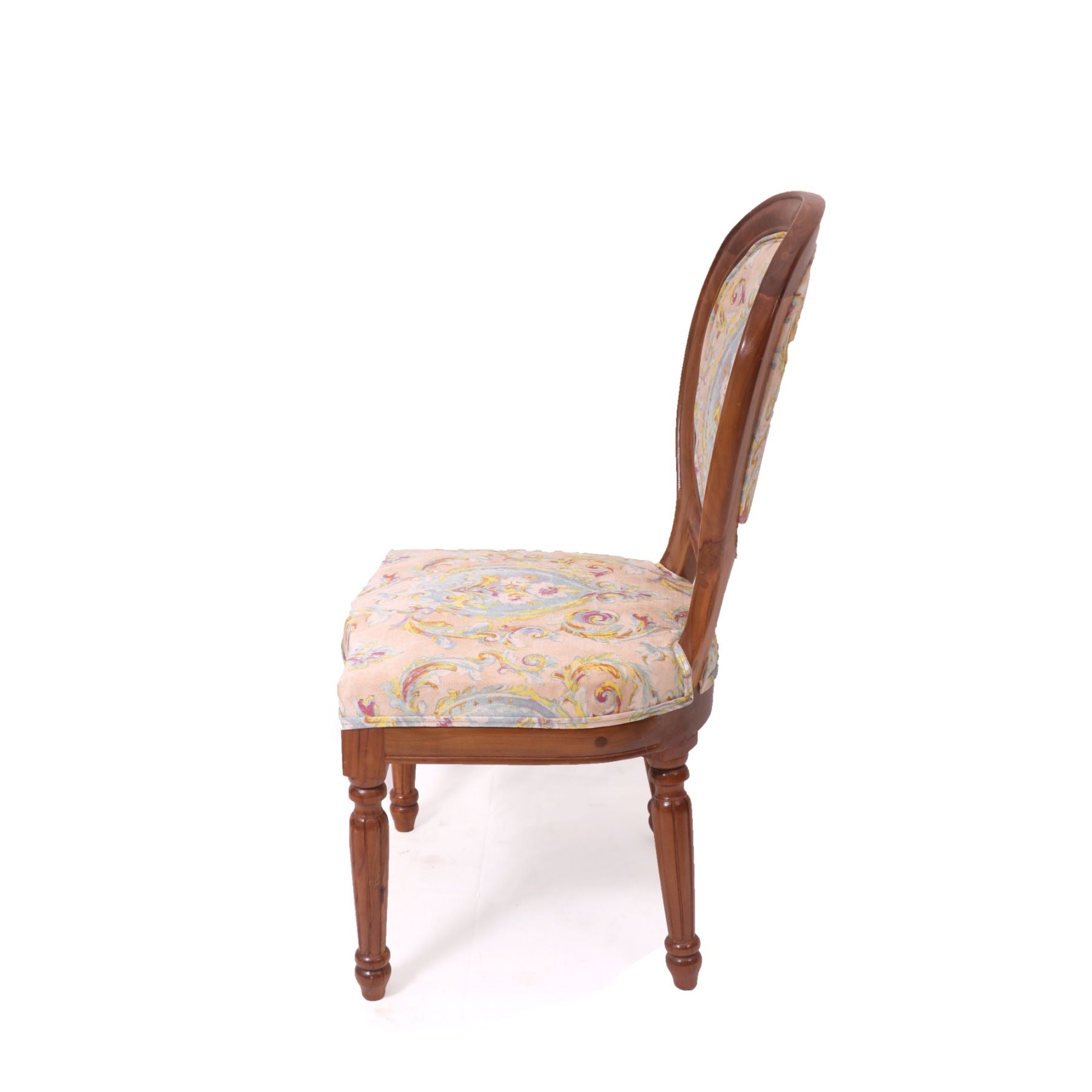 (Set of 2) Teak Floral Delight Dining Chair Dining Chair