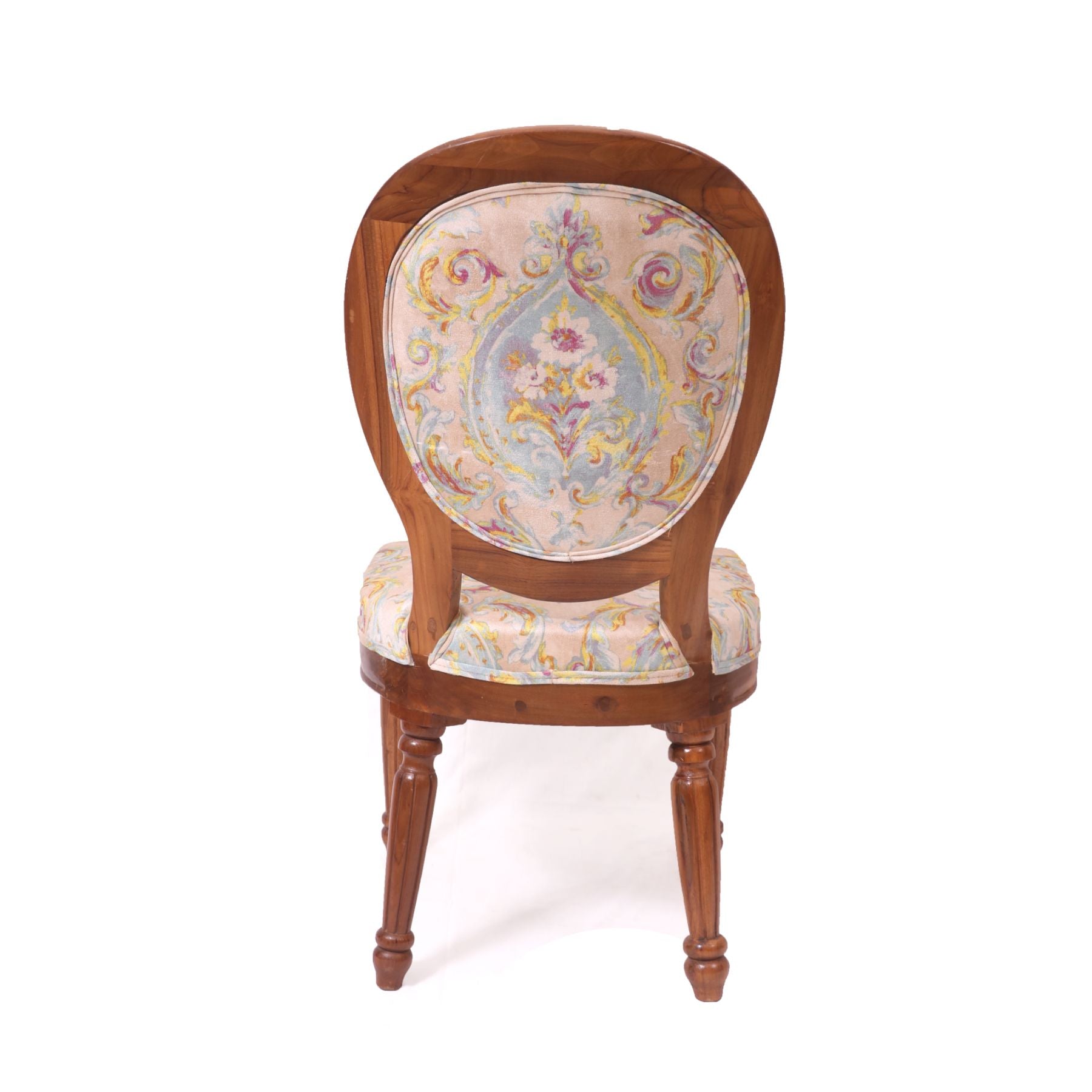 (Set of 2) Teak Floral Delight Dining Chair Dining Chair