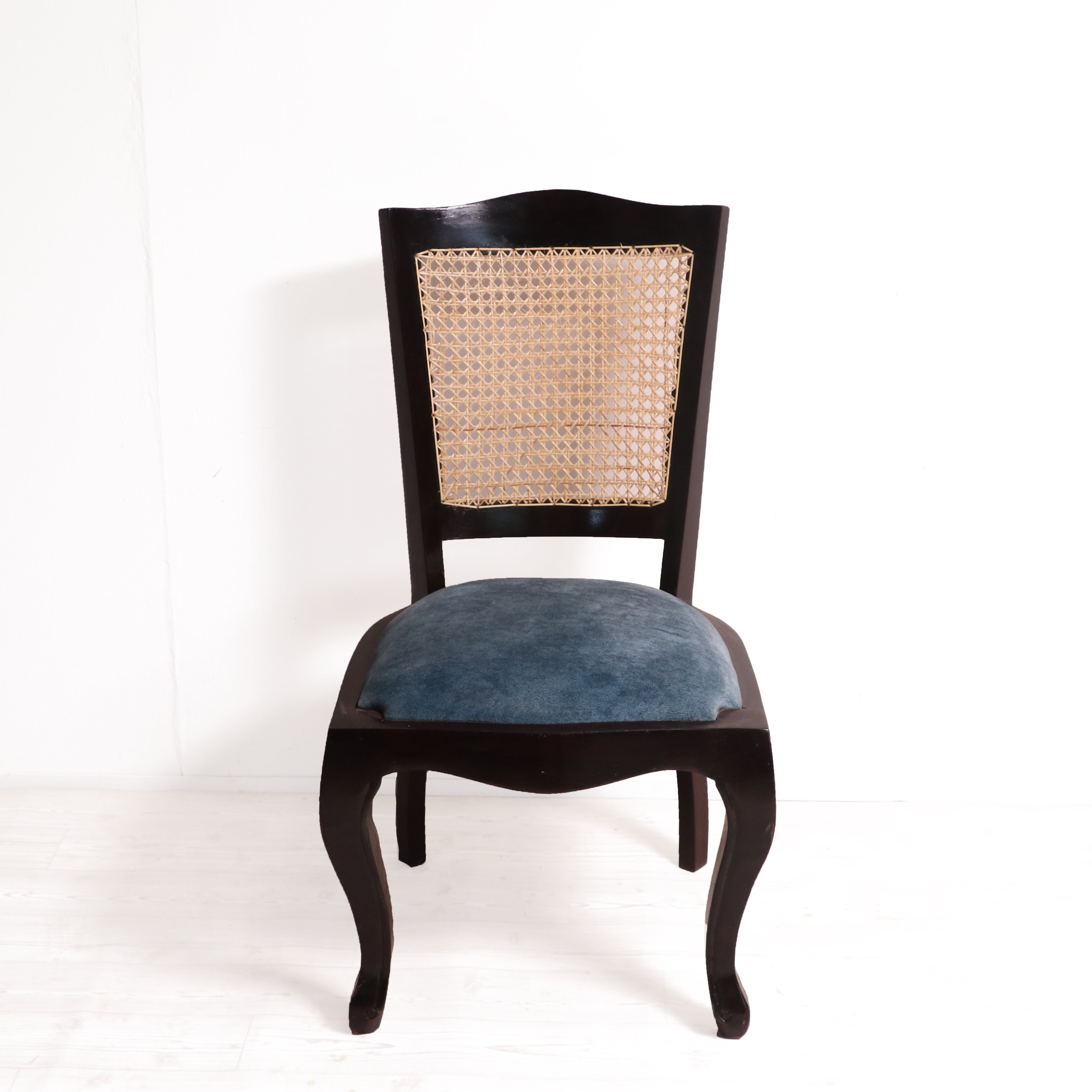 Classic Cane chairs with Modern Dining table 6 Seater Set Dining Set