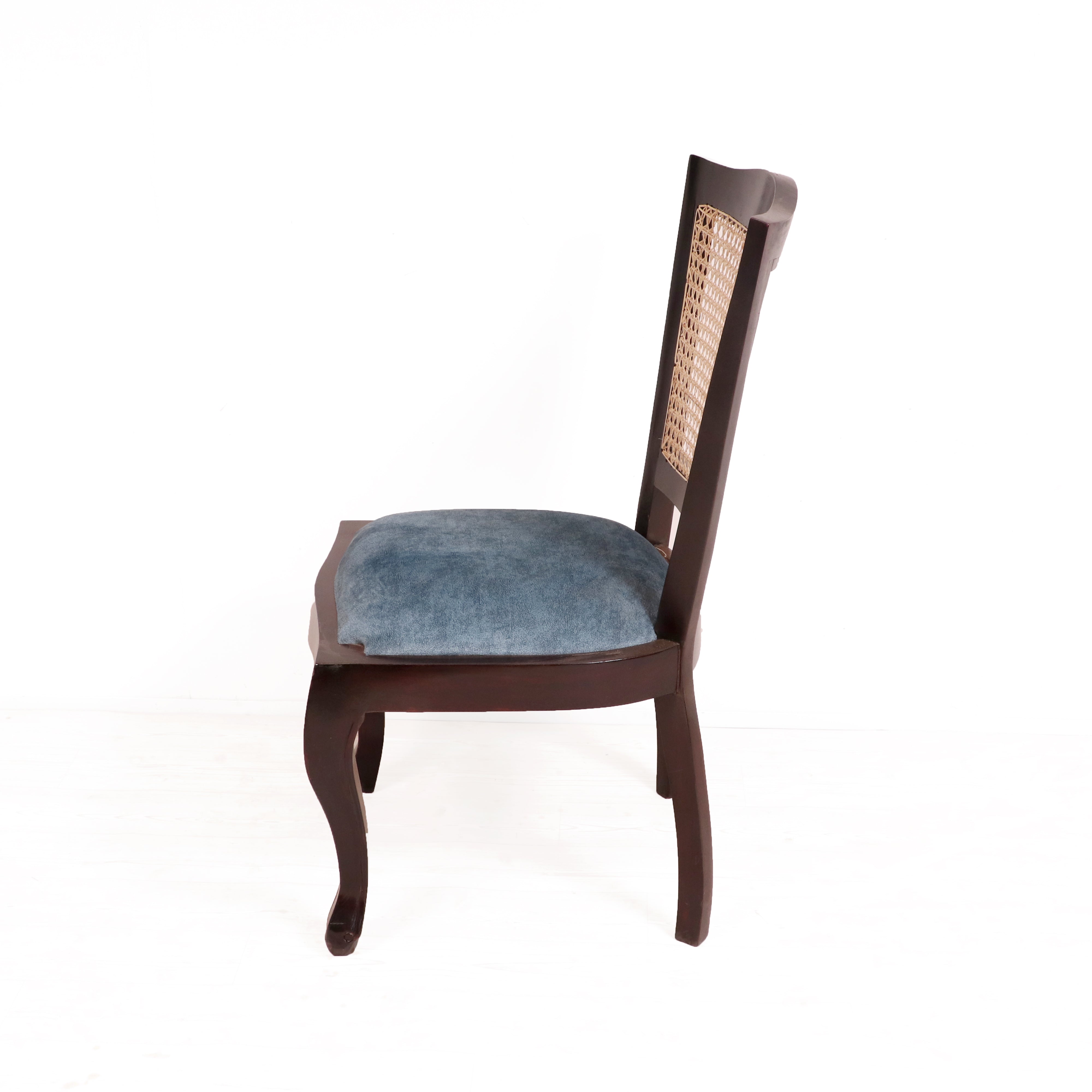 Classic Cane chairs with Modern Dining table 6 Seater Set Dining Set