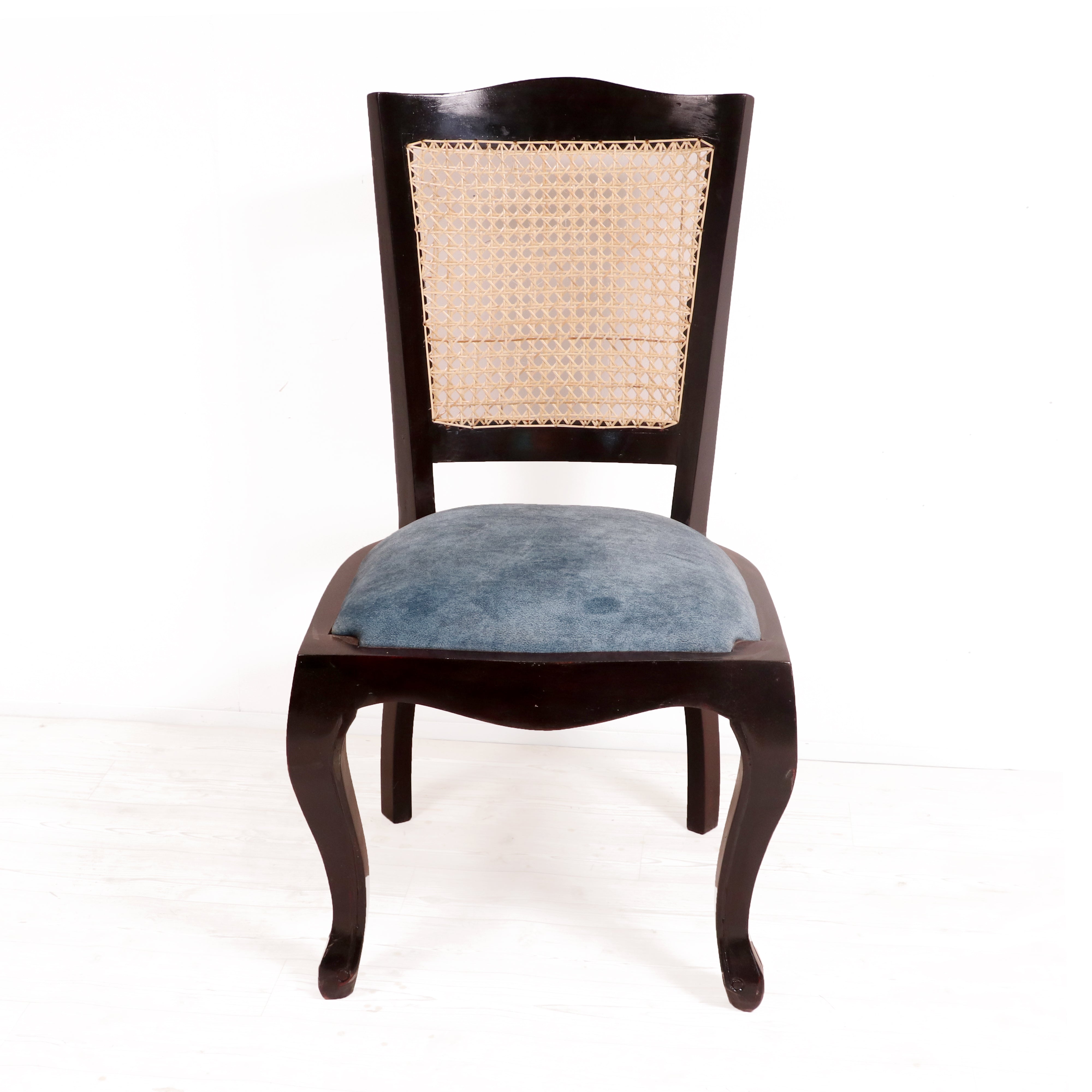 Classic Cane chairs with Modern Dining table 6 Seater Set Dining Set