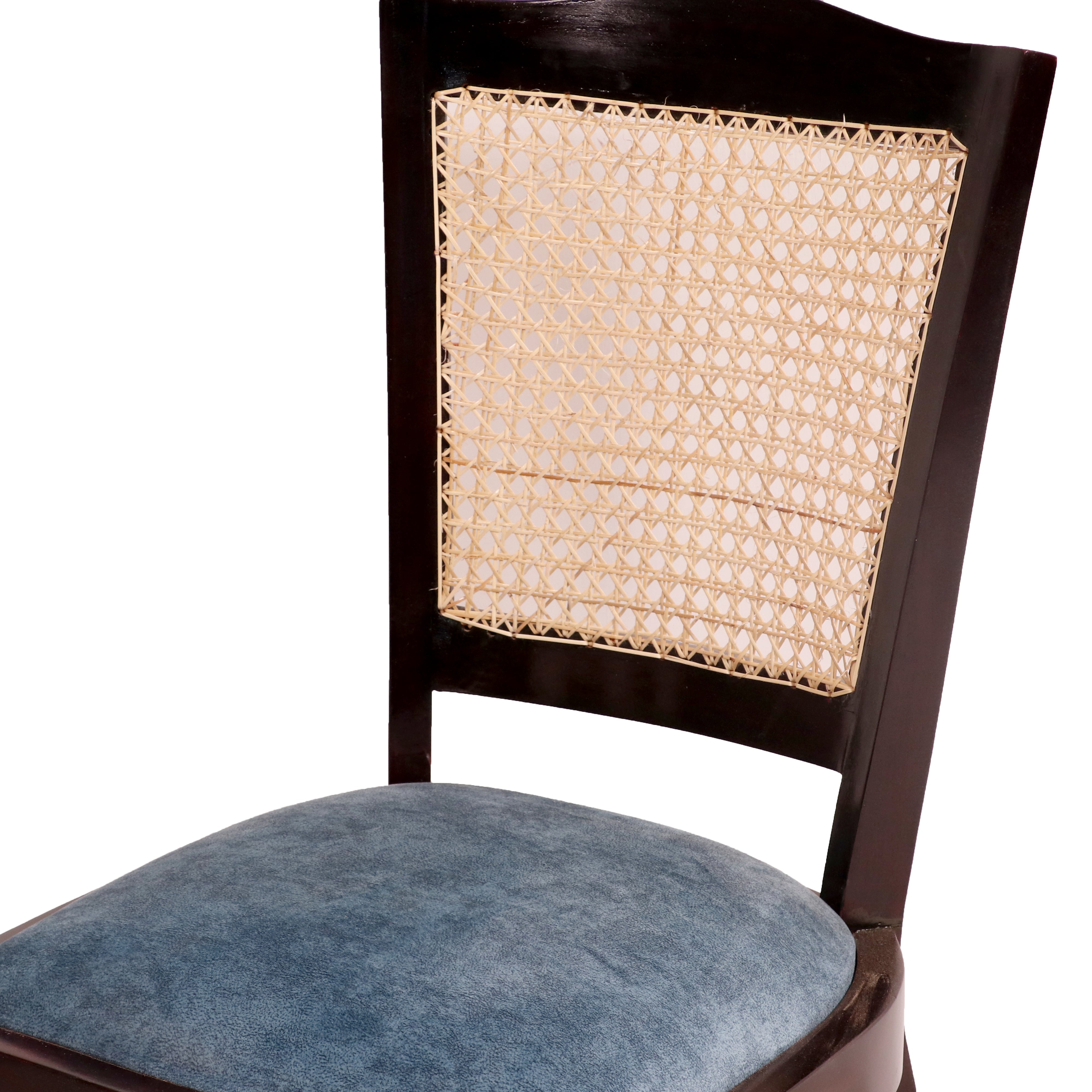 Classic Cane chairs with Modern Dining table 6 Seater Set Dining Set