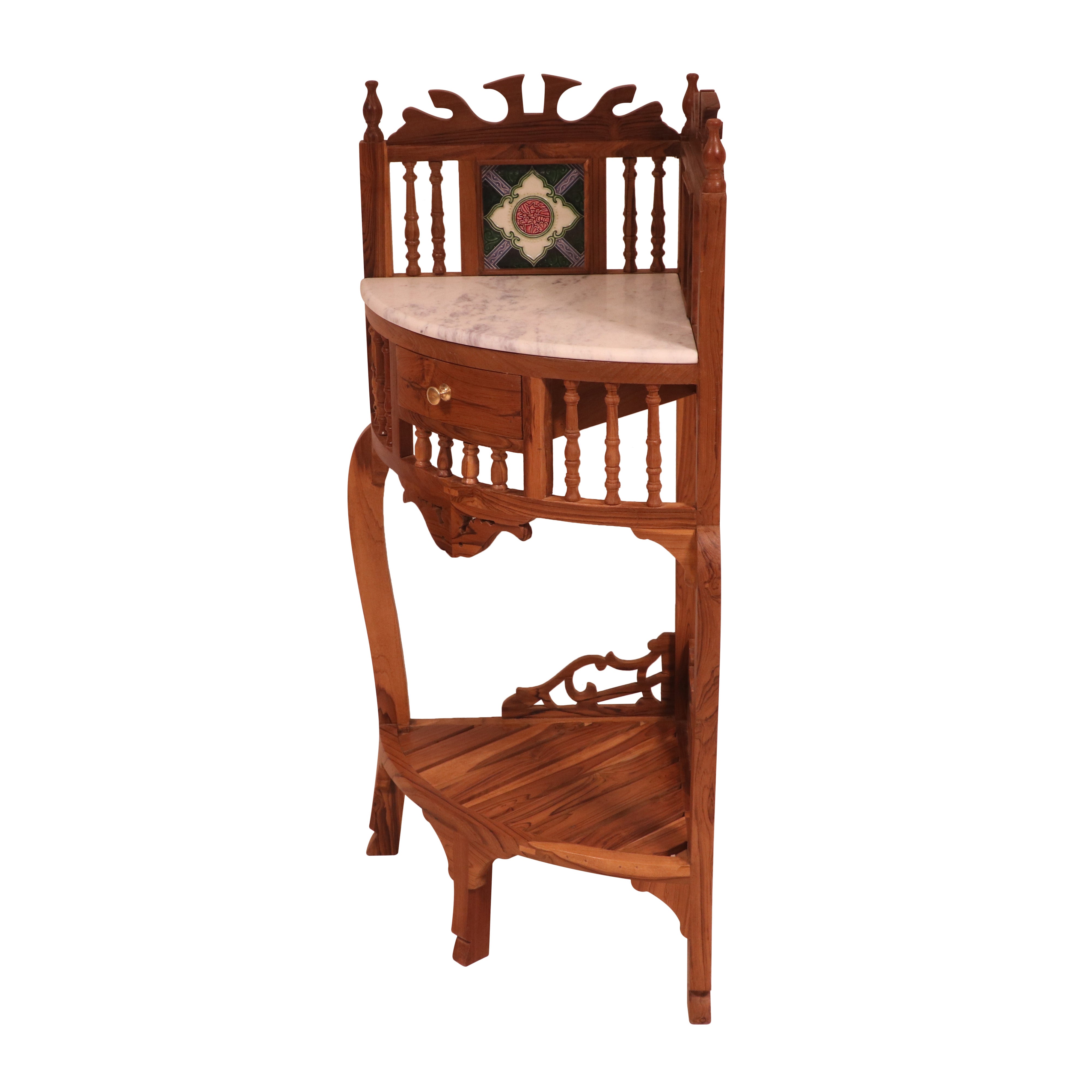 Classic traditional tiled corner table with traditional design Console Table