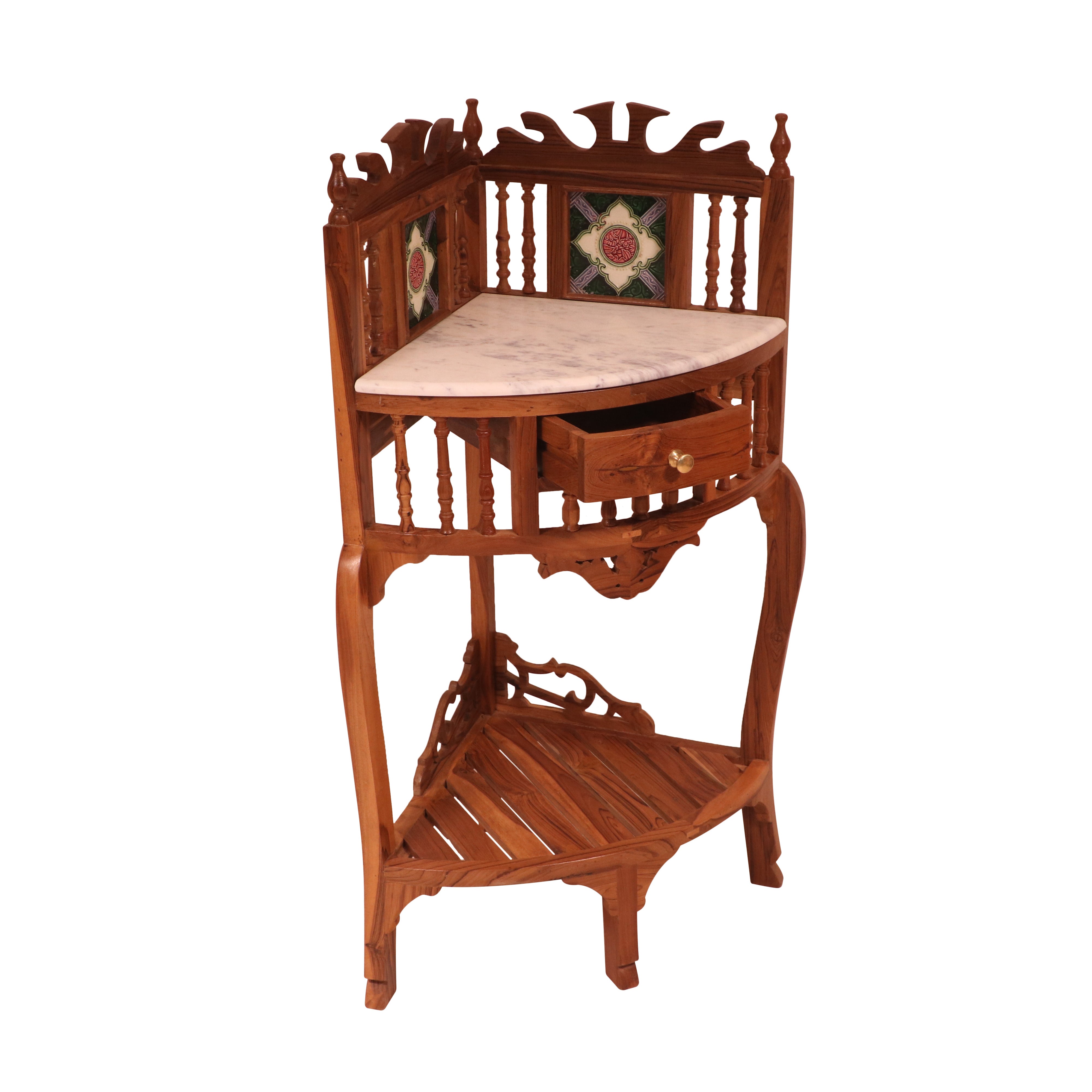Classic traditional tiled corner table with traditional design Console Table