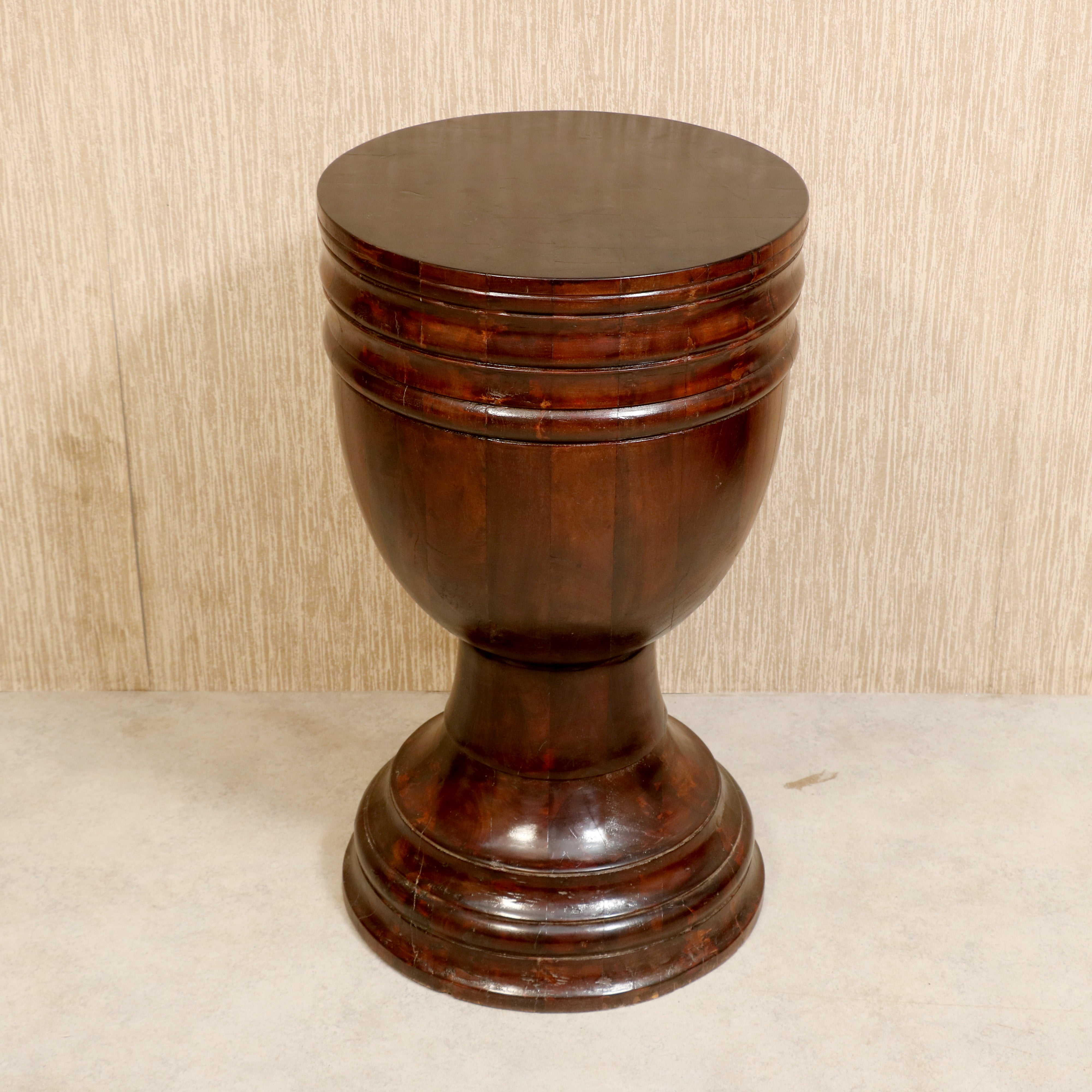 Total Solid Wood Heavy Side Base End Table
