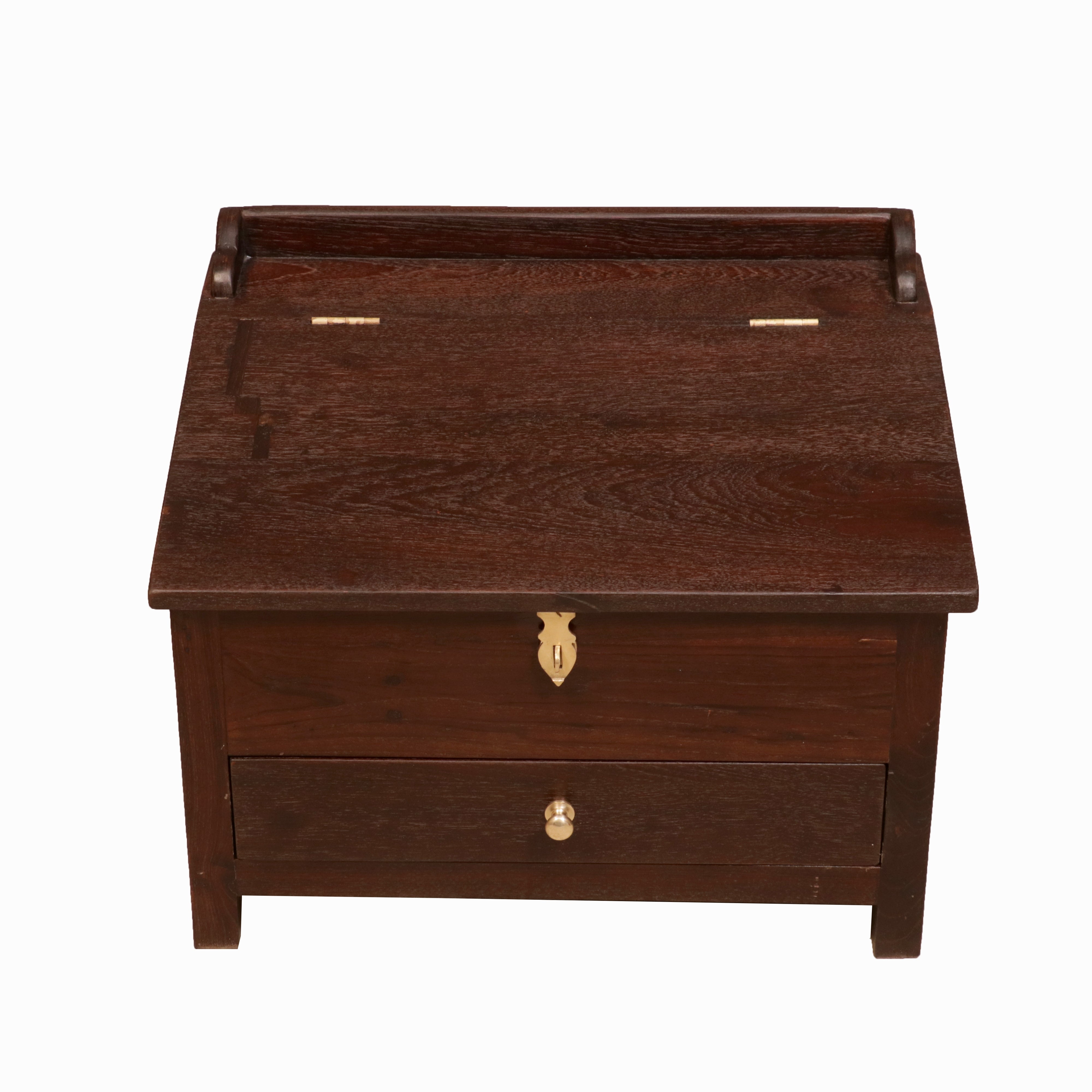 Ethnic Wooden Munim Study Table Lapdesk