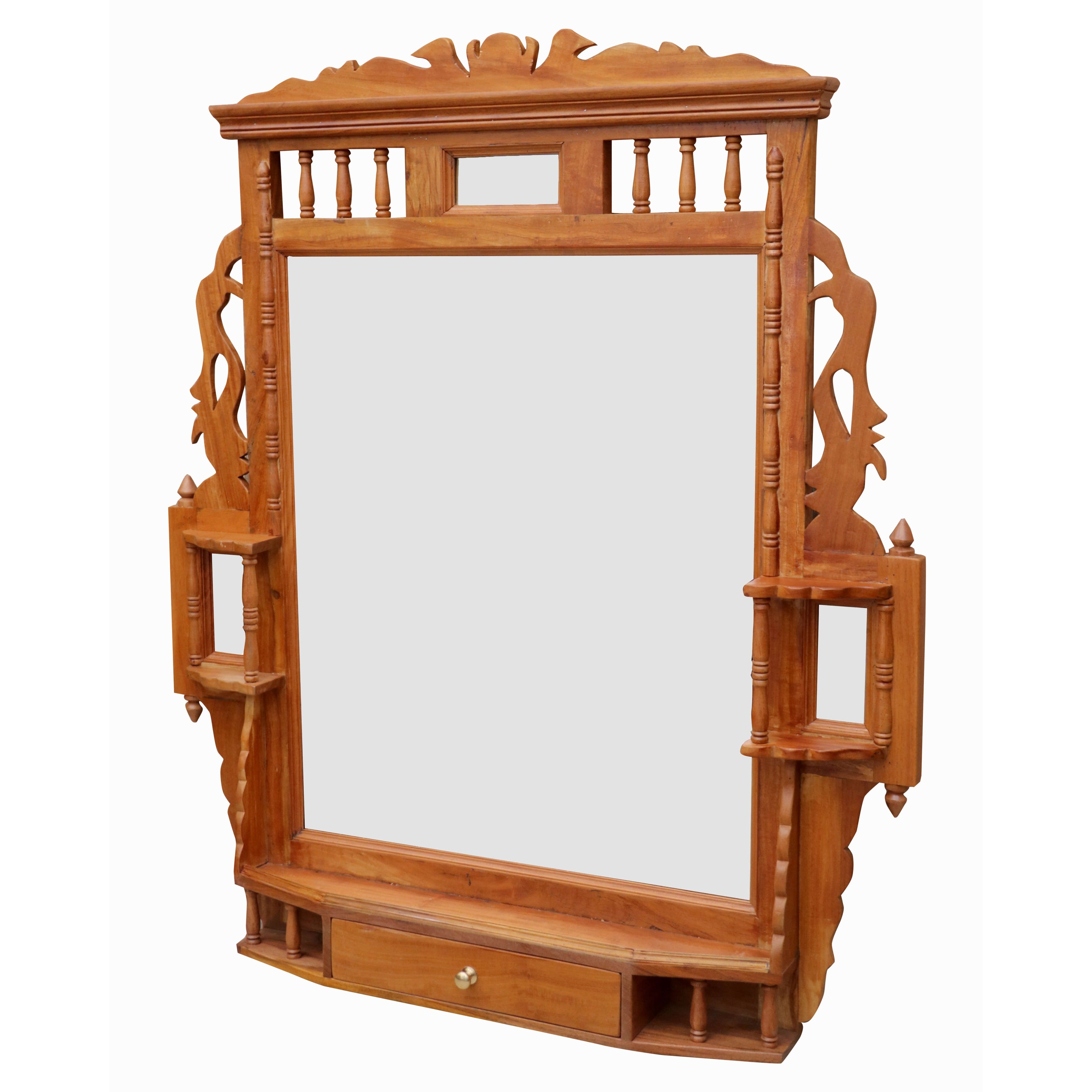 Mur-de-couverture Wooden Mirror Mirror