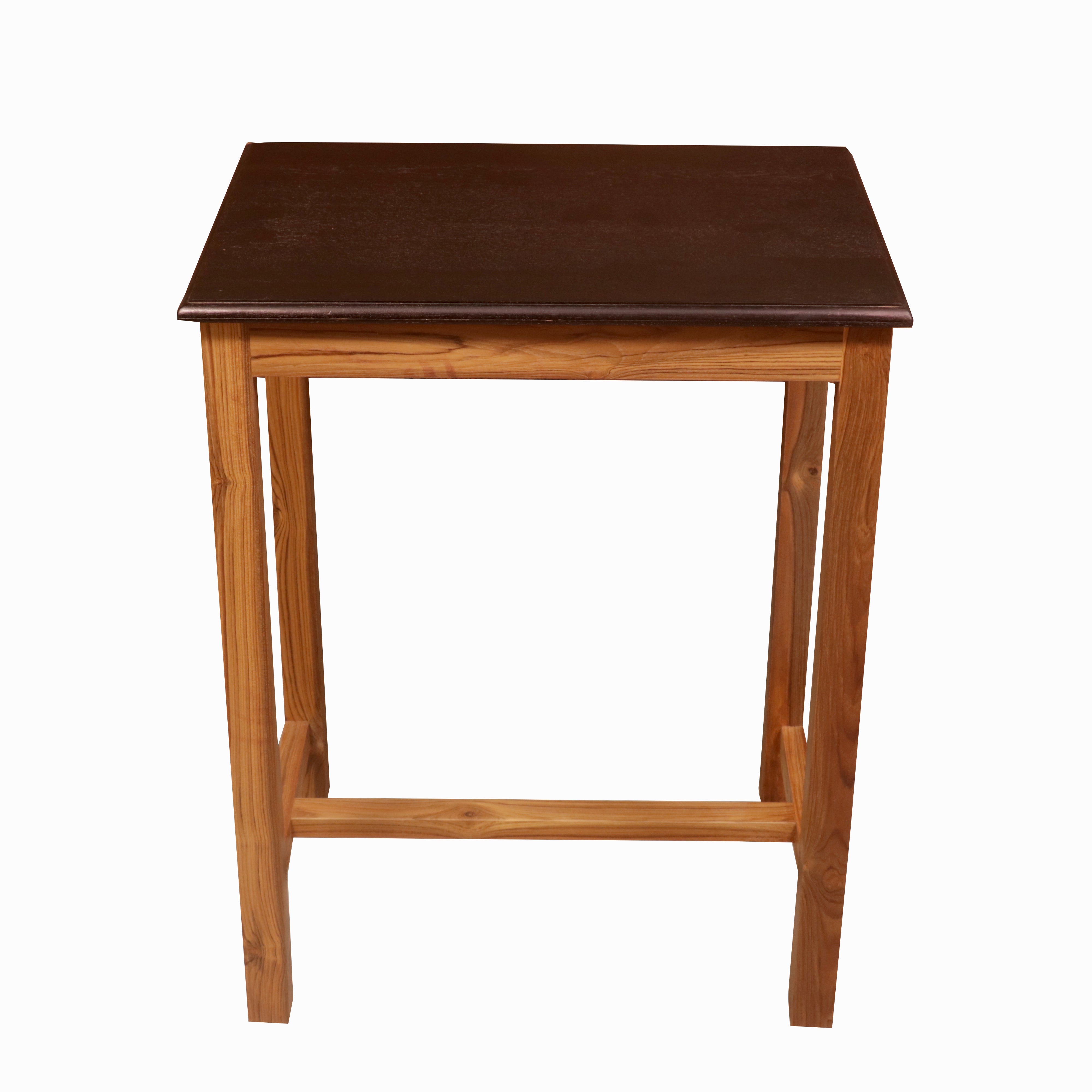 Tan and Dark Table Dining Table