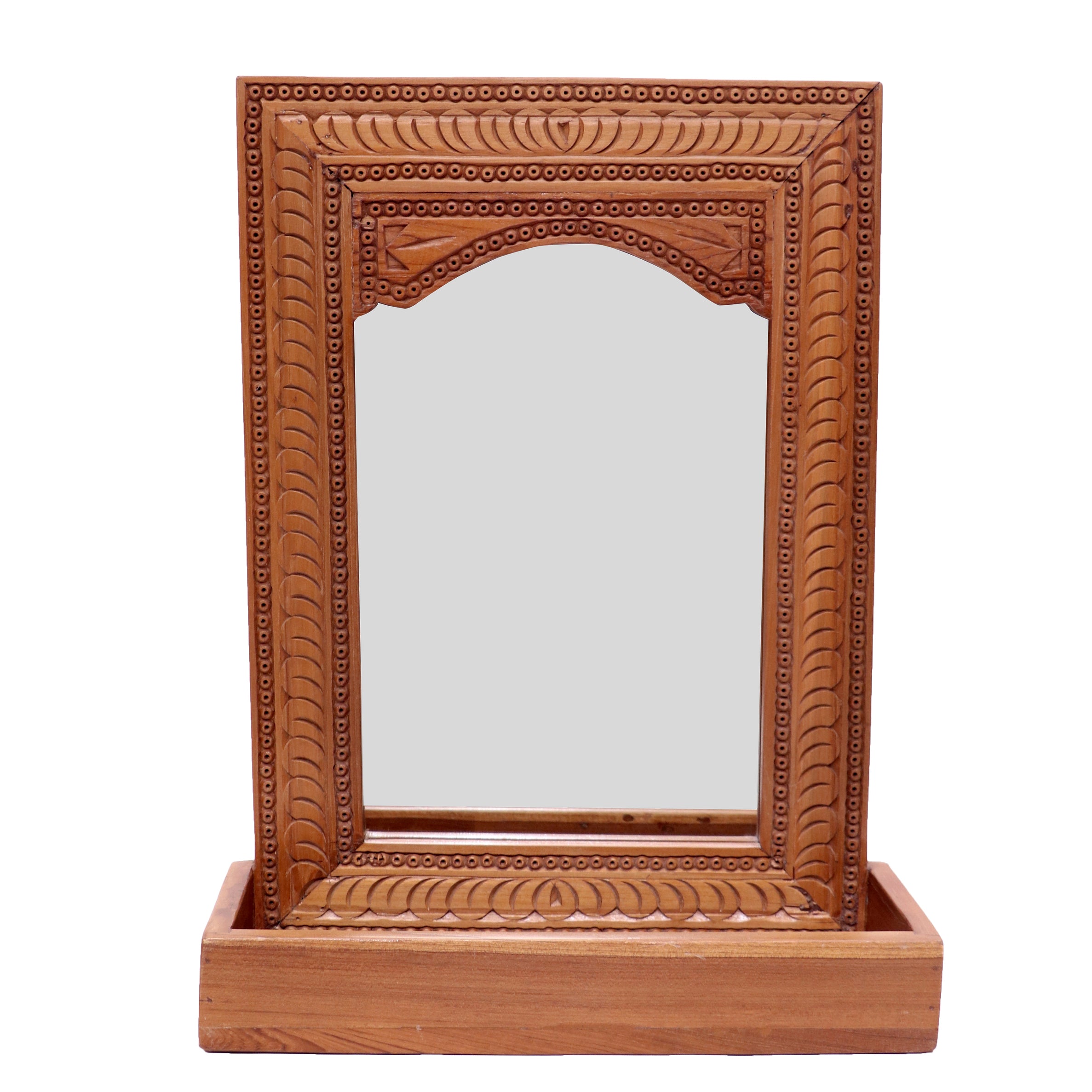 Traditional folk Concept with shelf Mirror Mirror