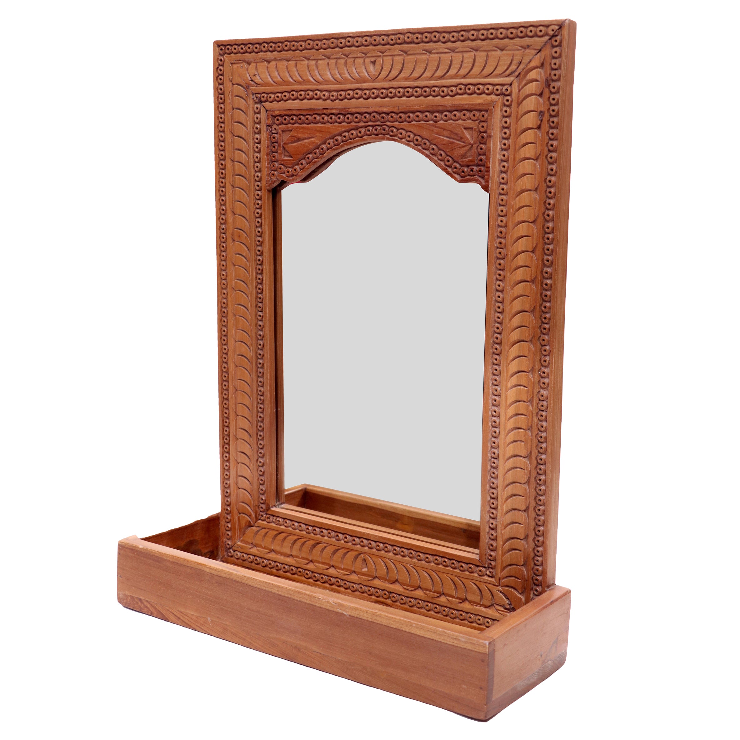 Traditional folk Concept with shelf Mirror Mirror