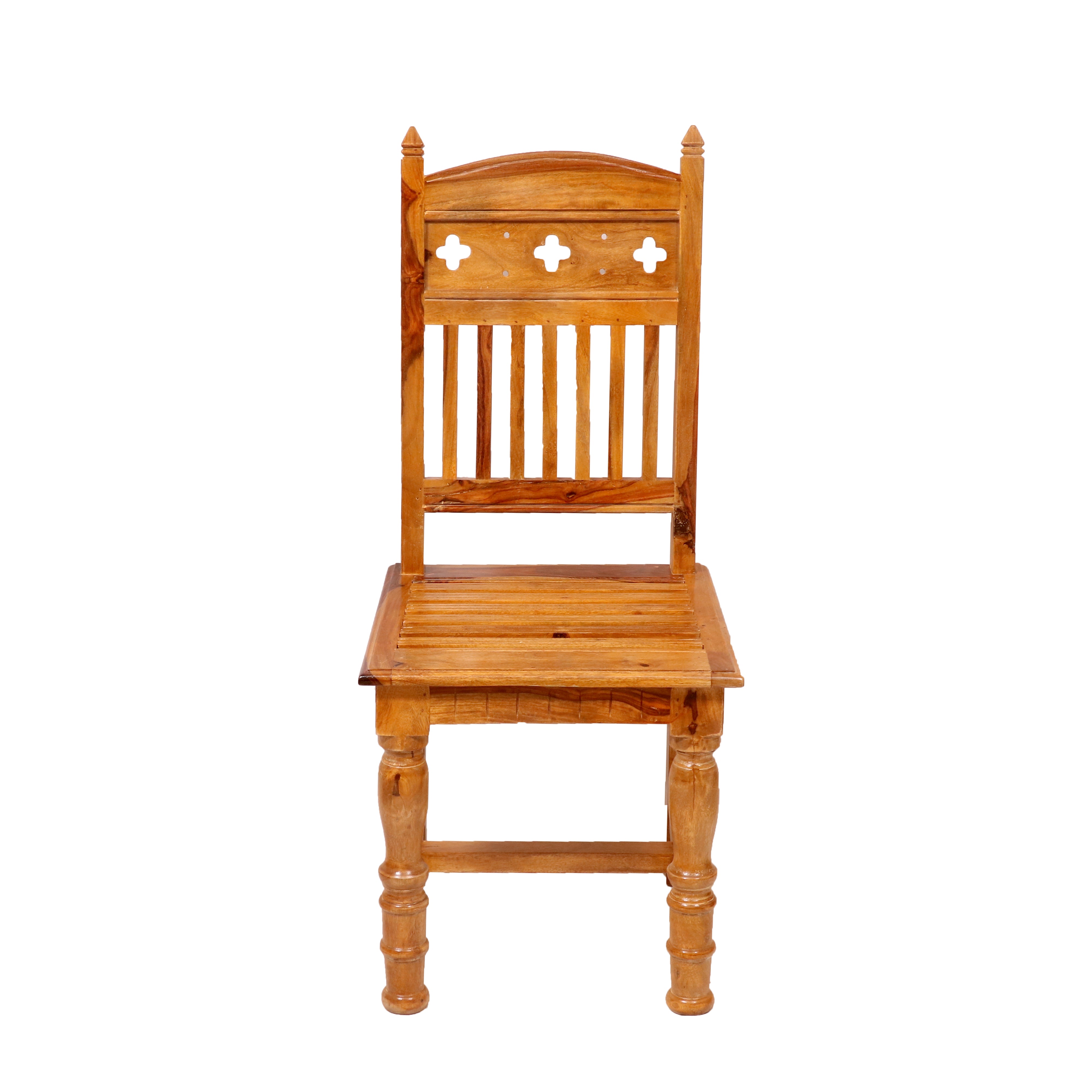 (Set of 2) Cut Out Carved Chair Dining Chair