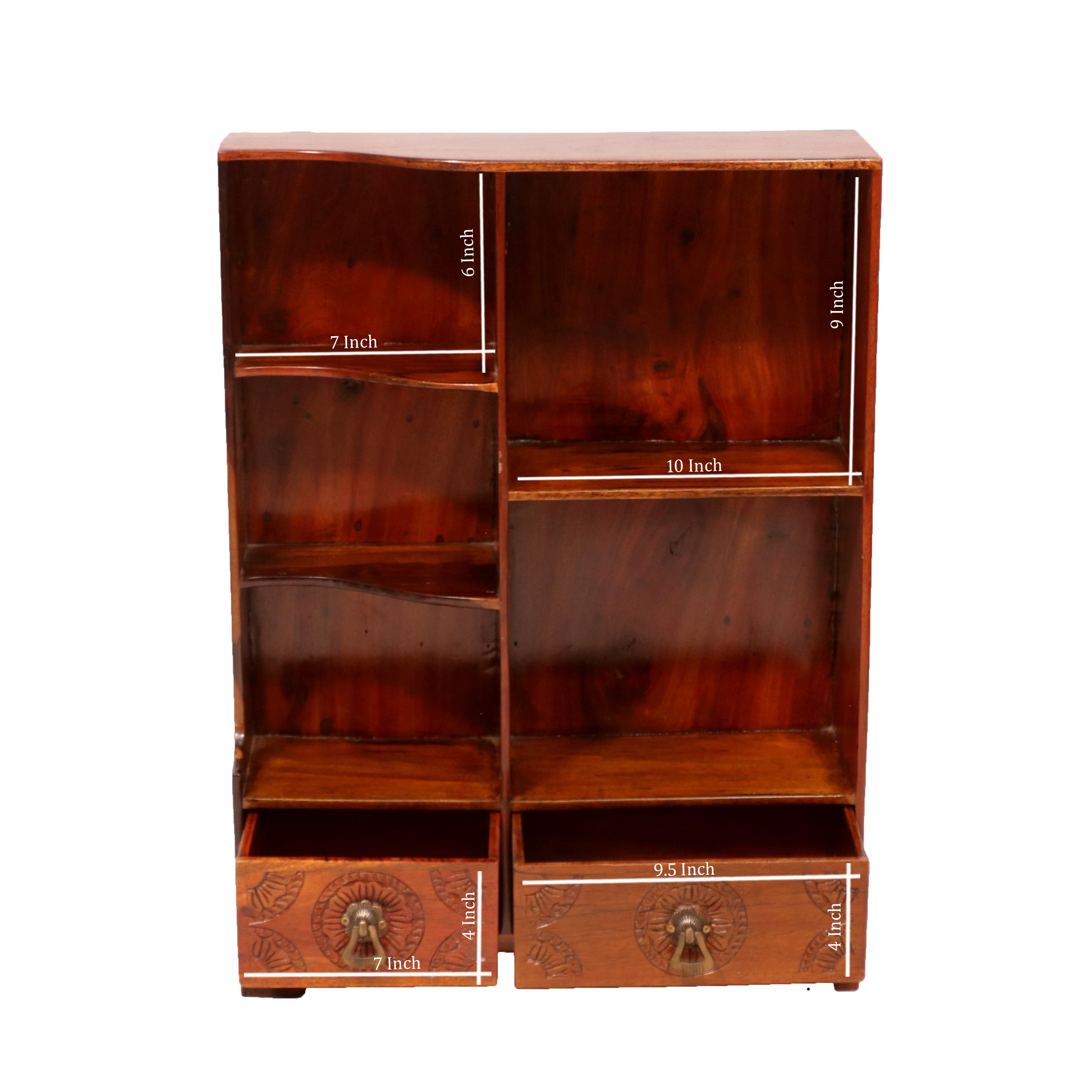 3-Shelf 2-Drawer Wall Hanging Rack Rack