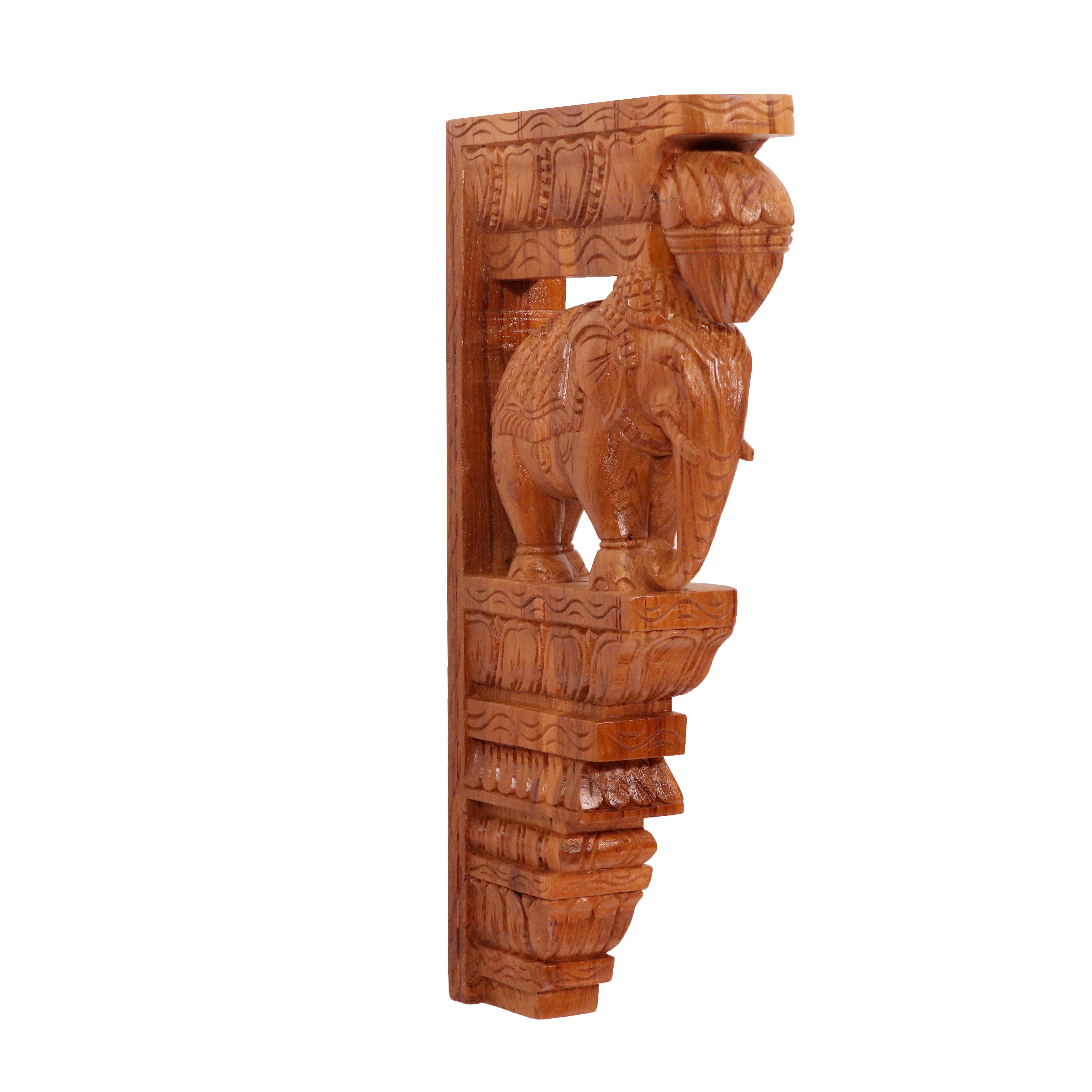 Solid teak elephant (gajraj) inspired Door bracket Door Bracket