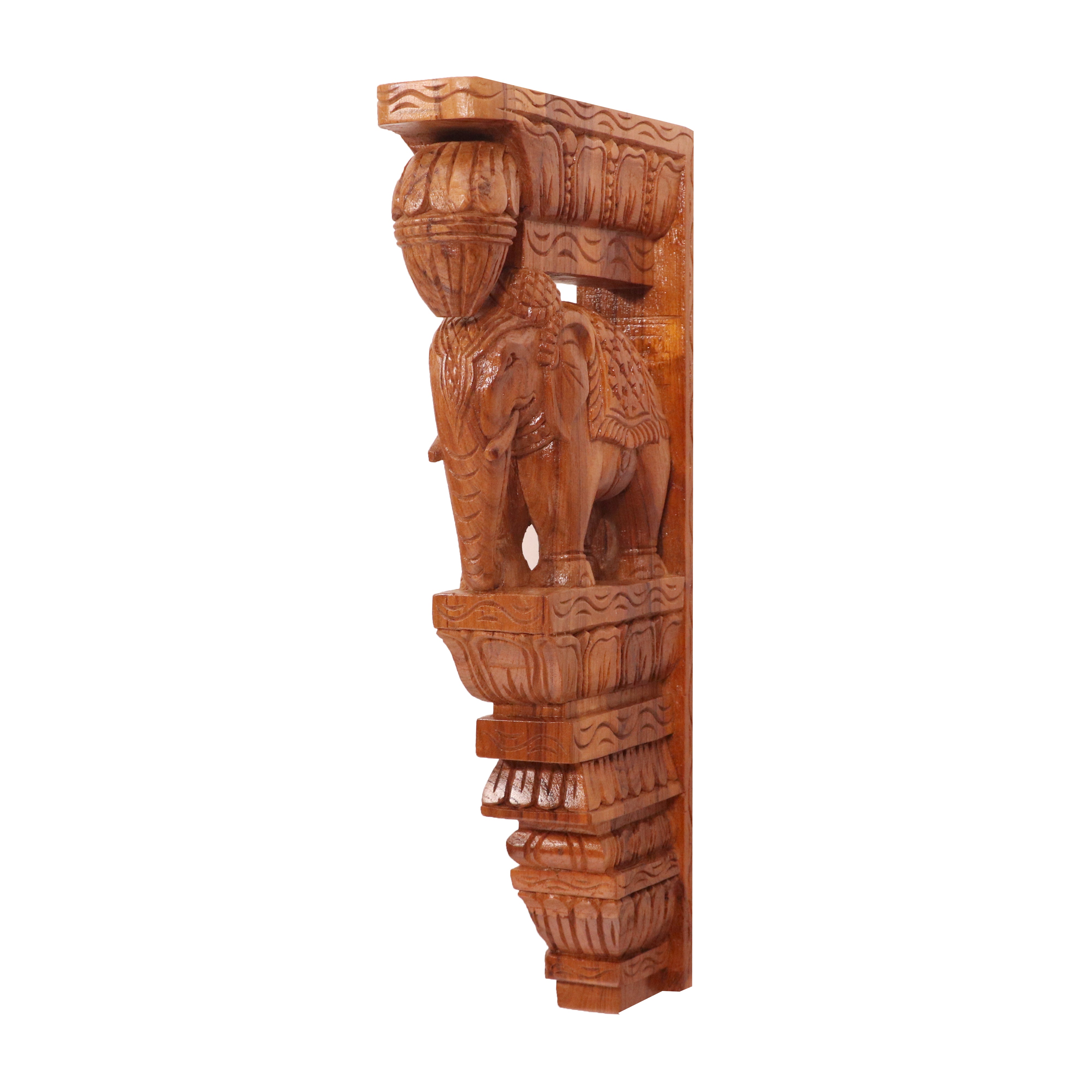 Solid teak elephant (gajraj) inspired Door bracket Door Bracket