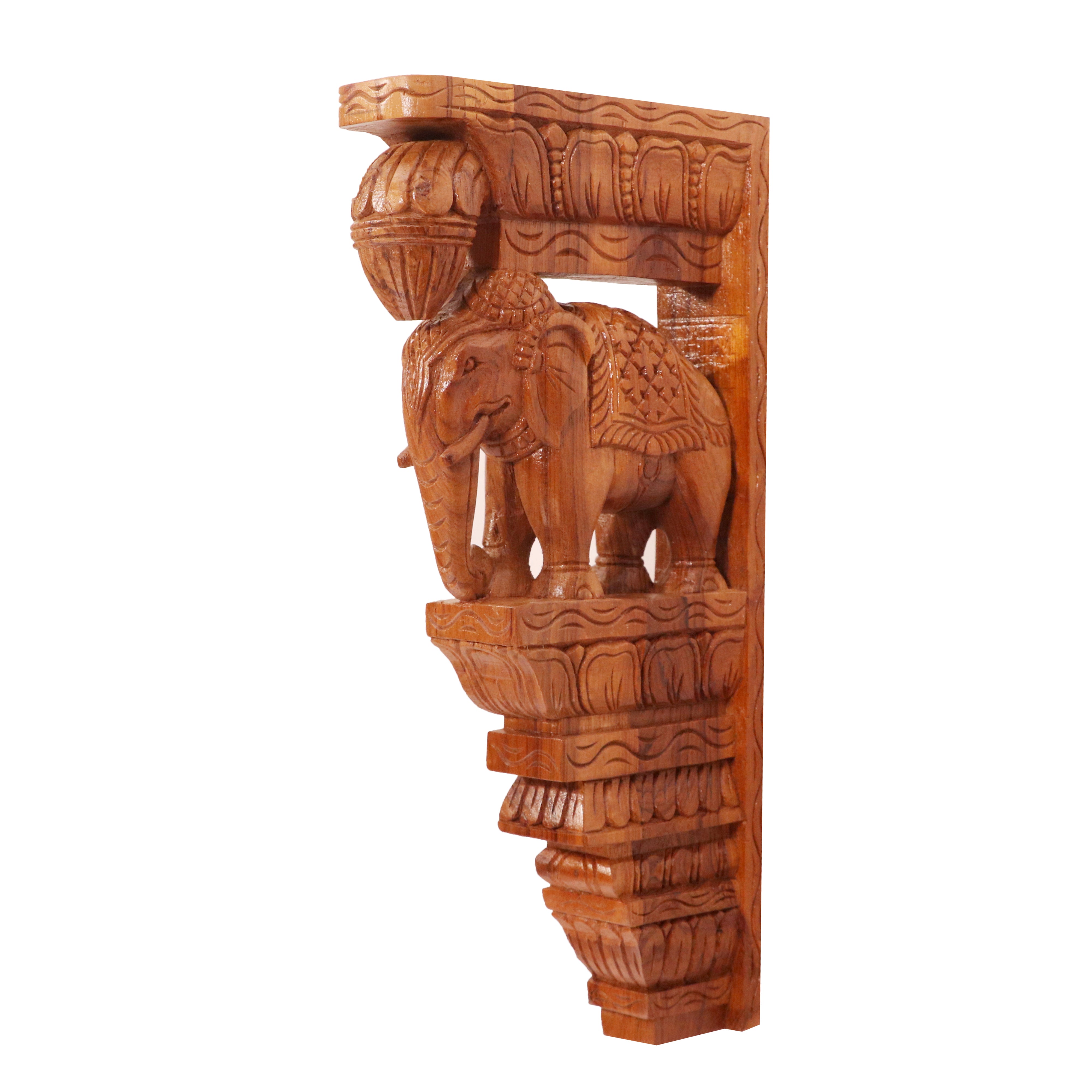 Solid teak elephant (gajraj) inspired Door bracket Door Bracket